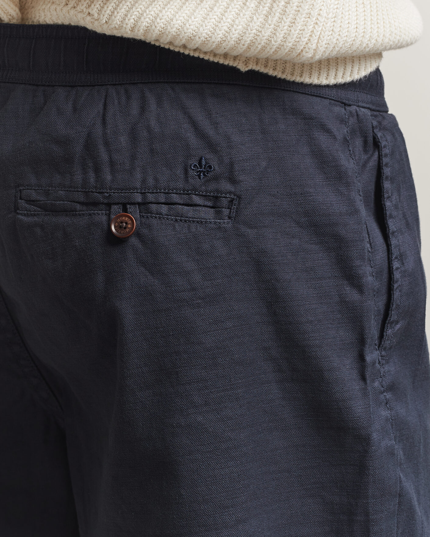 Herren | Shorts | Morris | Fenix Linen Shorts Dark Blue