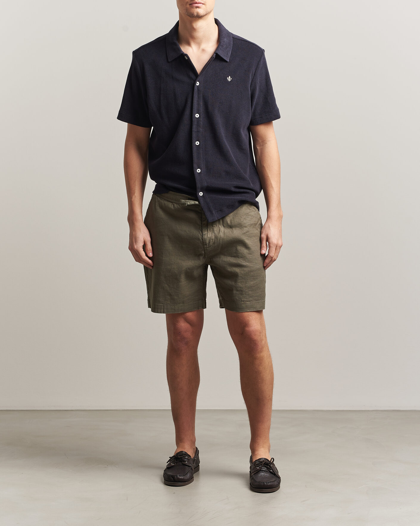 Herren | Shorts | Morris | Fenix Linen Shorts Olive