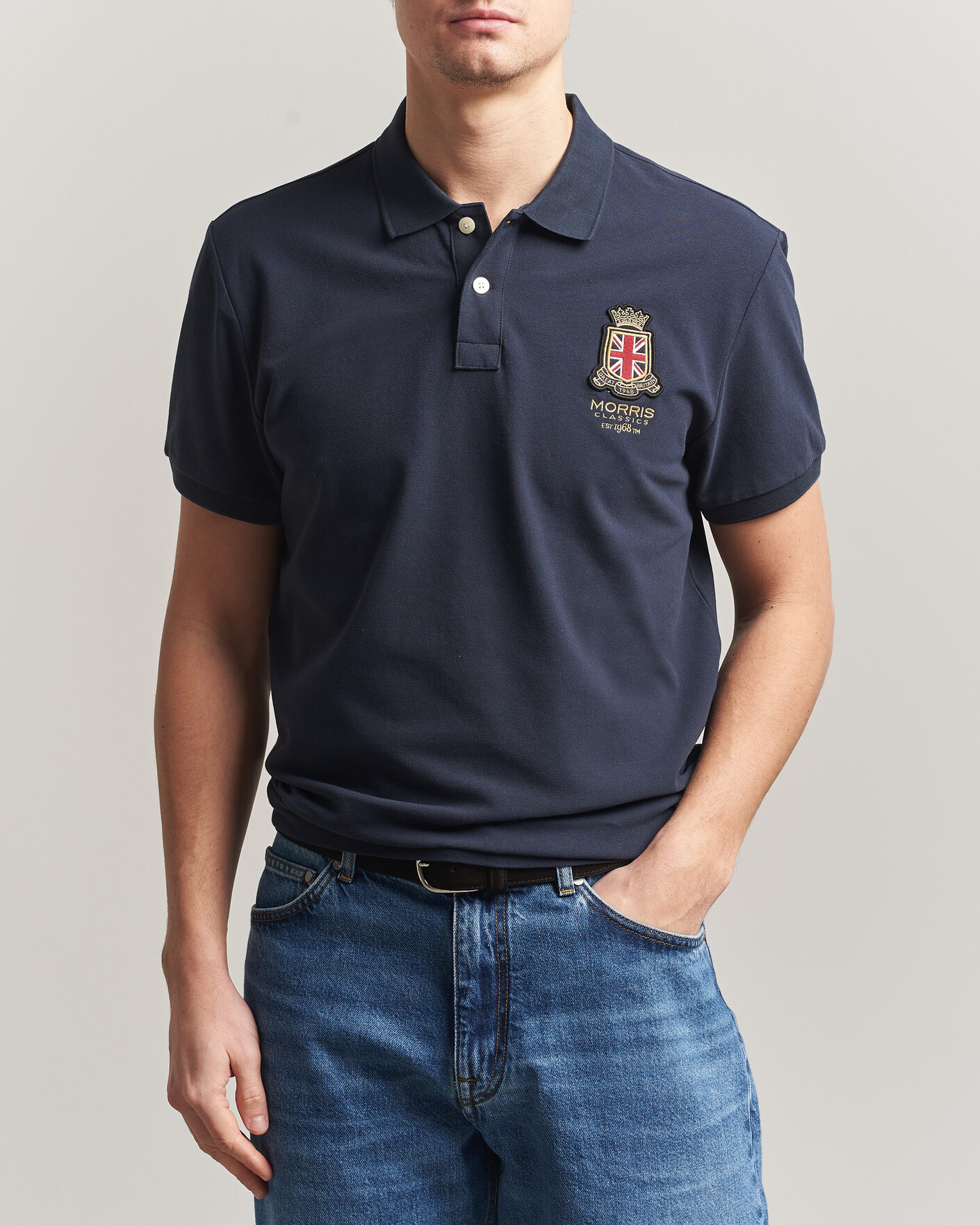 Herren | Poloshirts | Morris | Barton Pique Navy