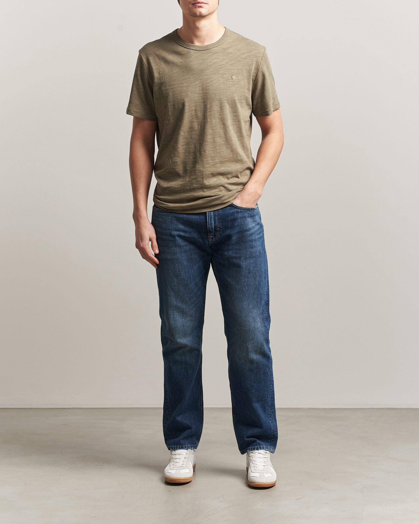Herren | T-Shirts | Morris | Watson Slub T-Shirt Olive