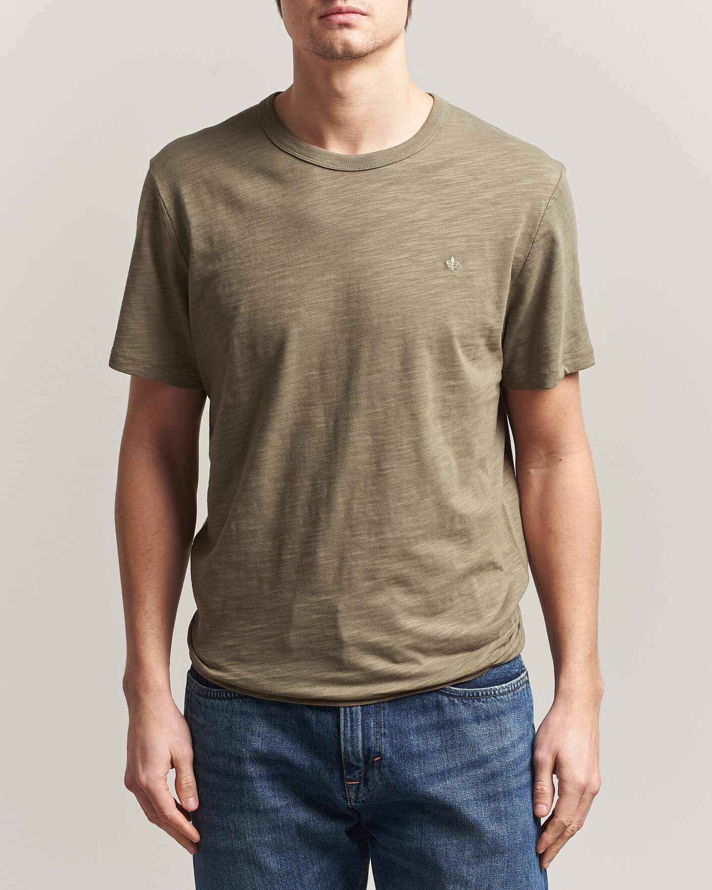 Herren | T-Shirts | Morris | Watson Slub T-Shirt Olive