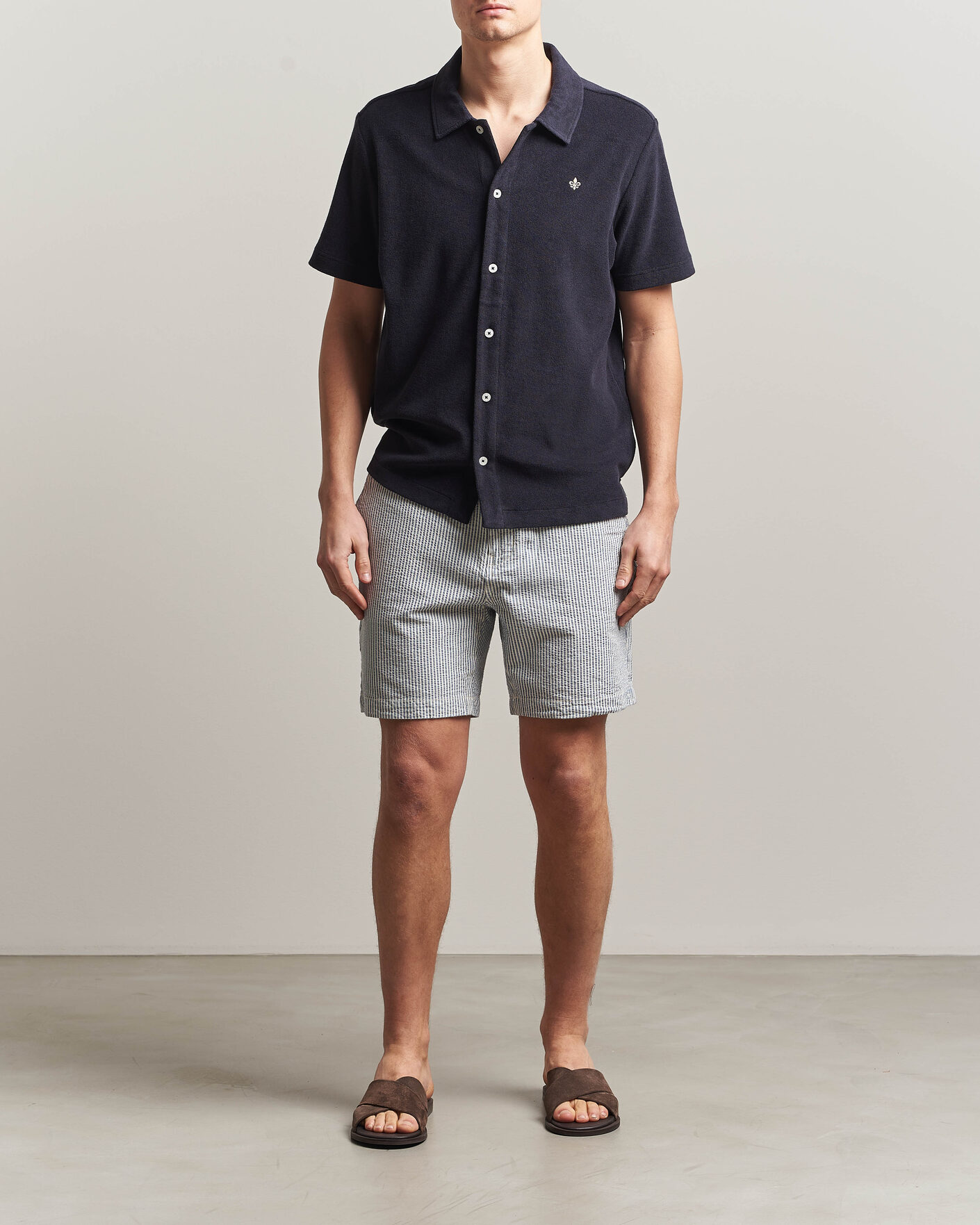 Herren | Poloshirts | Morris | Lily Terry Shirt Navy