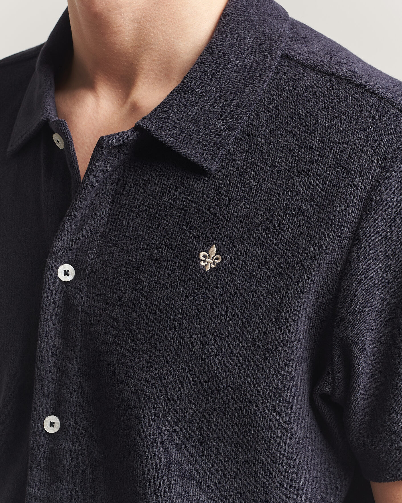 Herren | Poloshirts | Morris | Lily Terry Shirt Navy