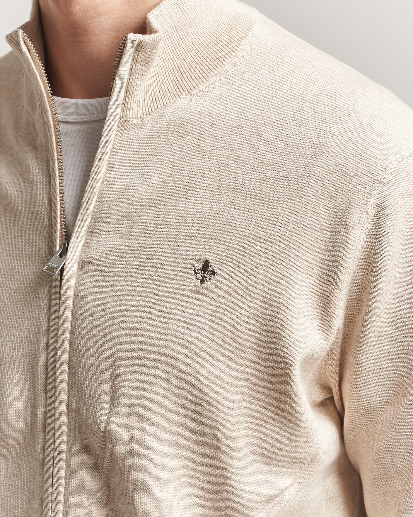 Herren | Pullover | Morris | Riley Zip Cardigan Khaki