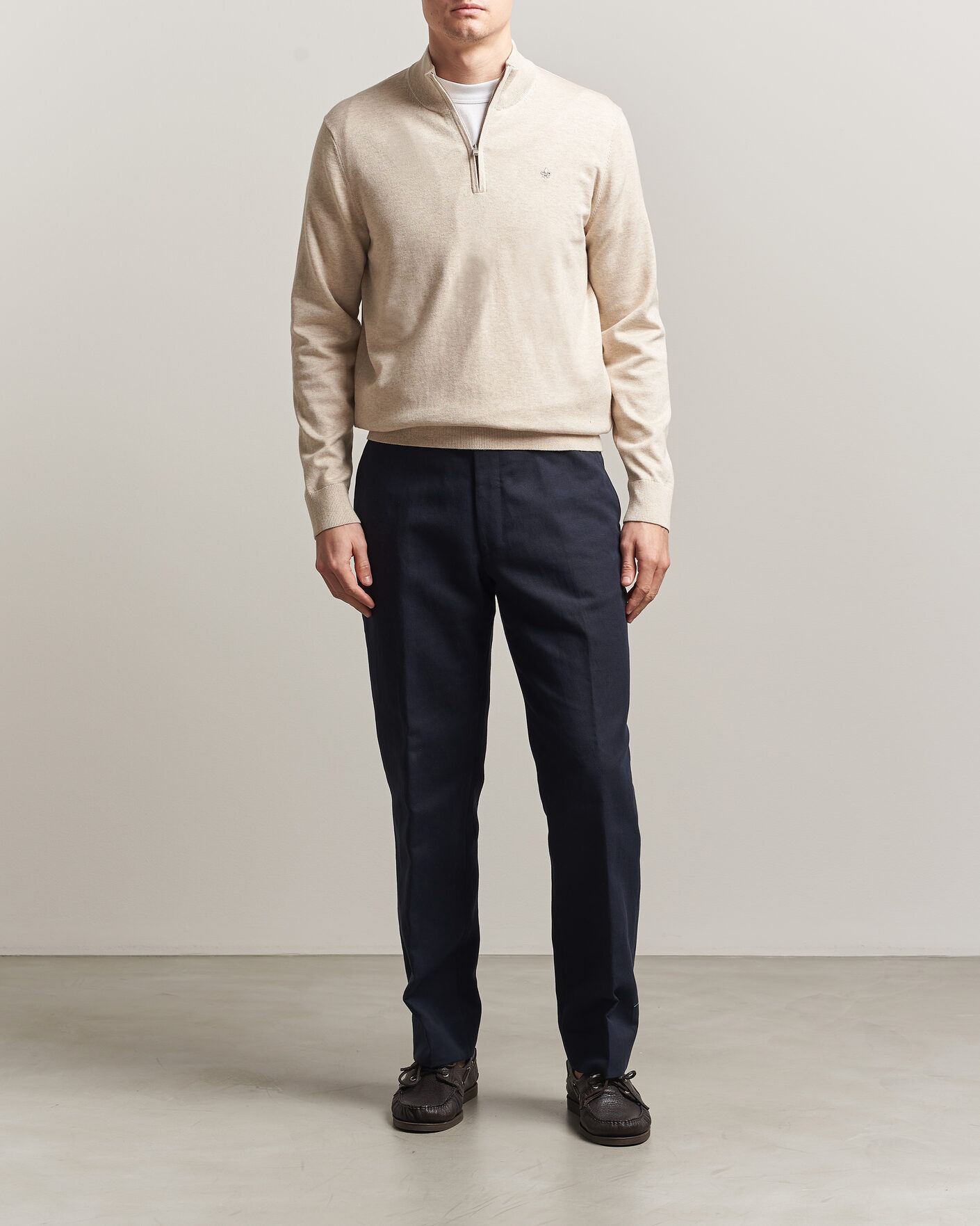 Herren | Pullover | Morris | Riley Half-Zip Khaki