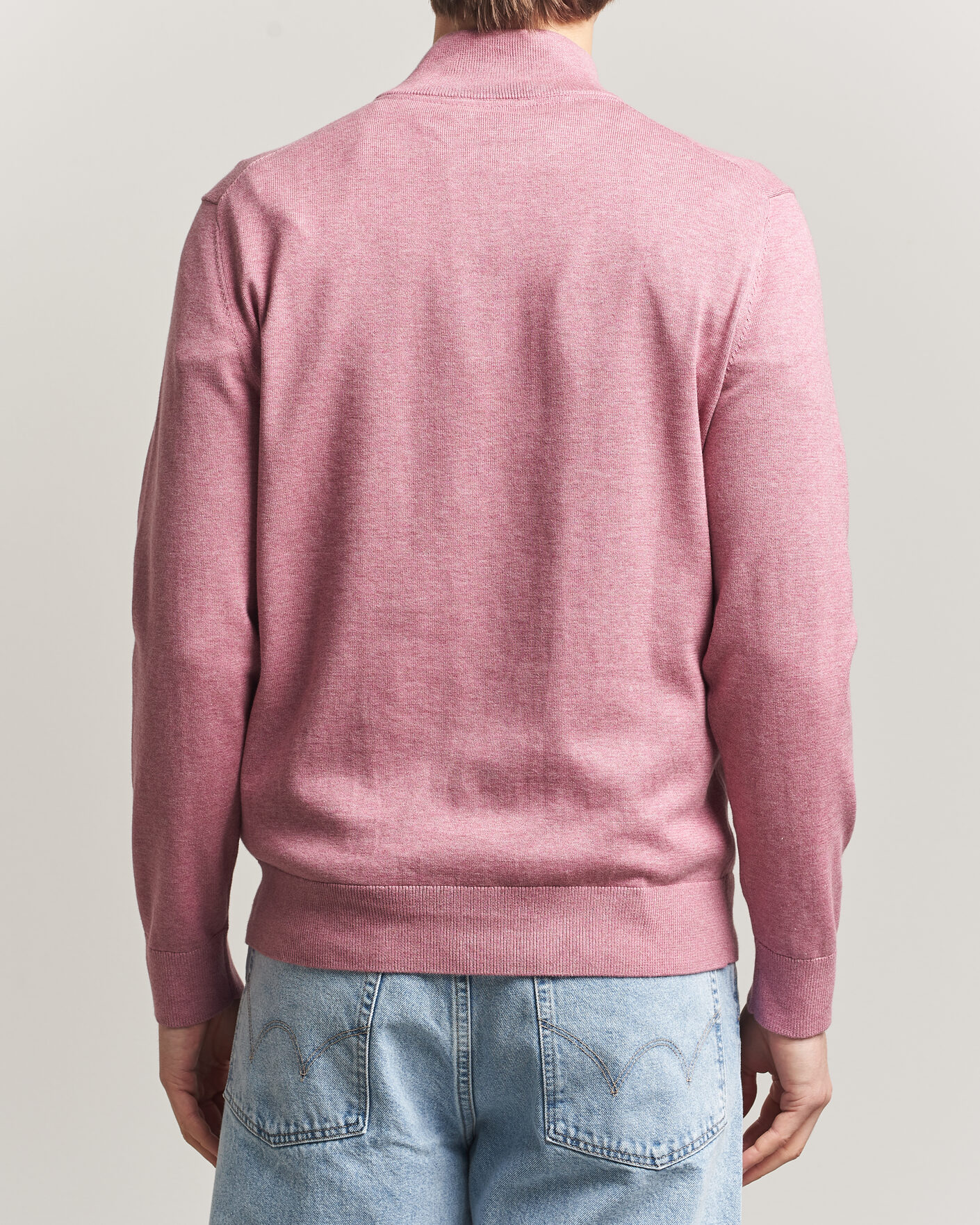 Herren | Pullover | Morris | Riley Half-Zip Pink