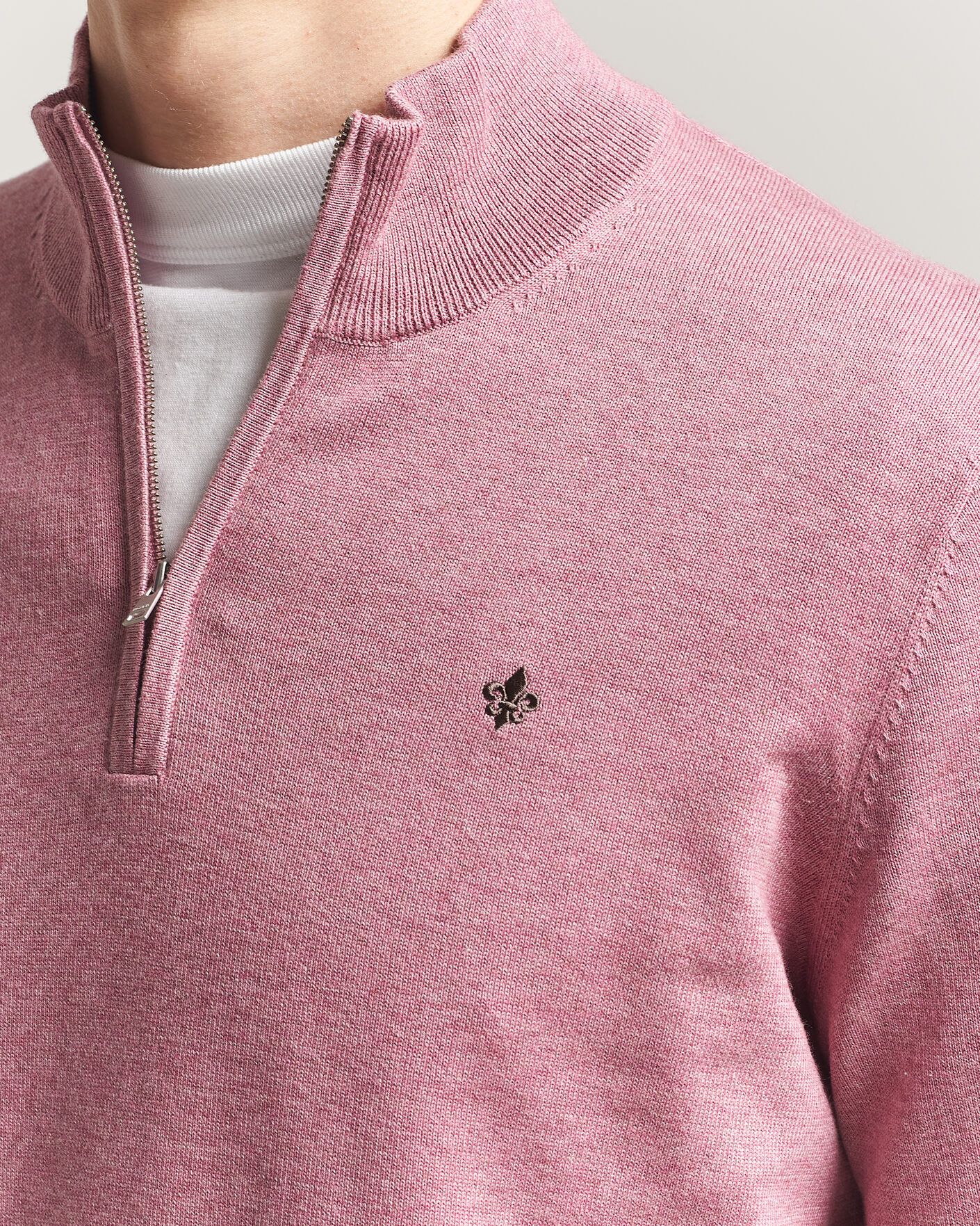 Herren | Pullover | Morris | Riley Half-Zip Pink
