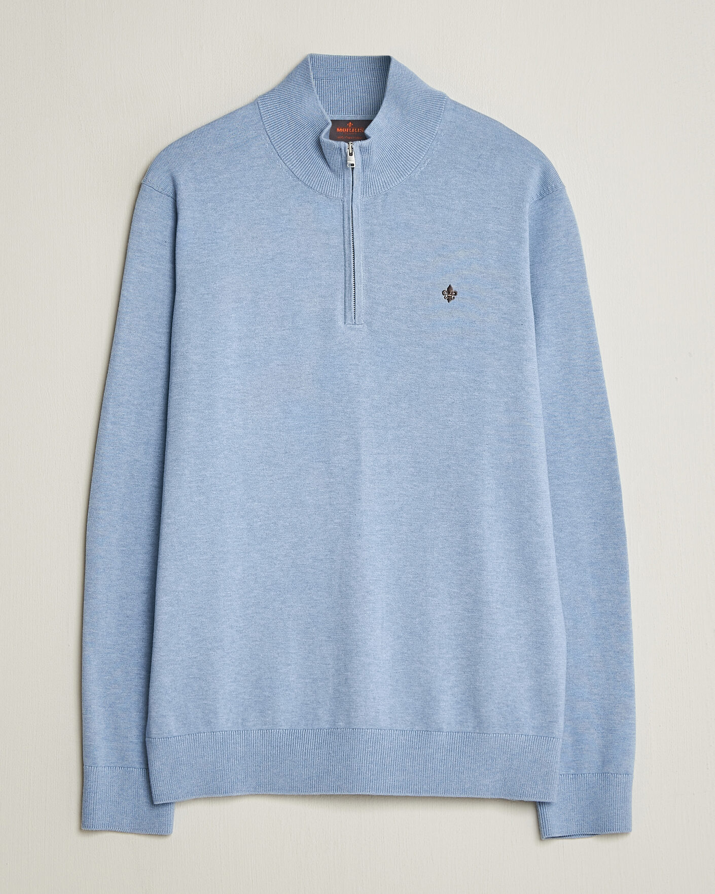 Herren | Pullover | Morris | Riley Half-Zip Light Blue