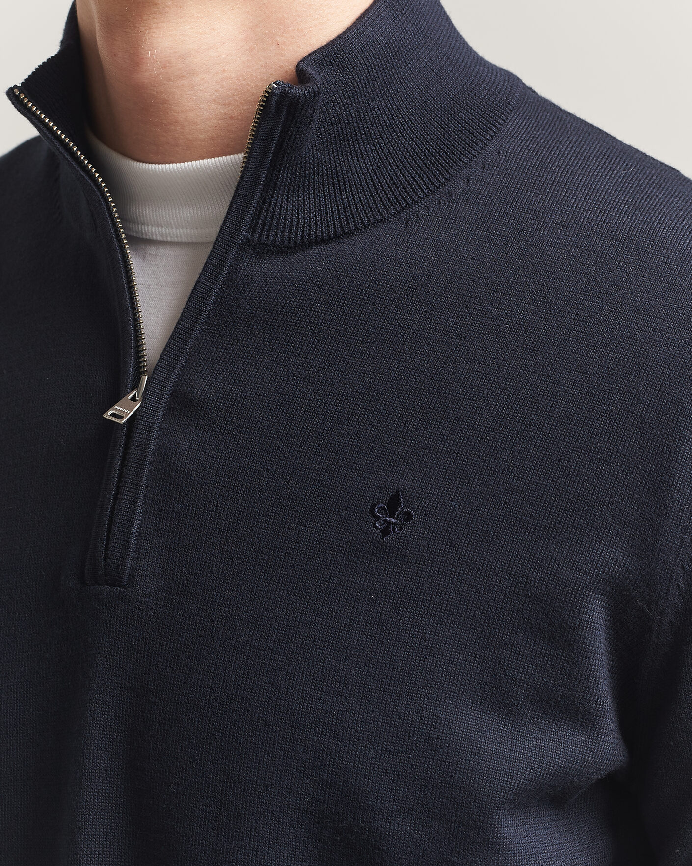 Herren | Pullover | Morris | Riley Half-Zip Navy