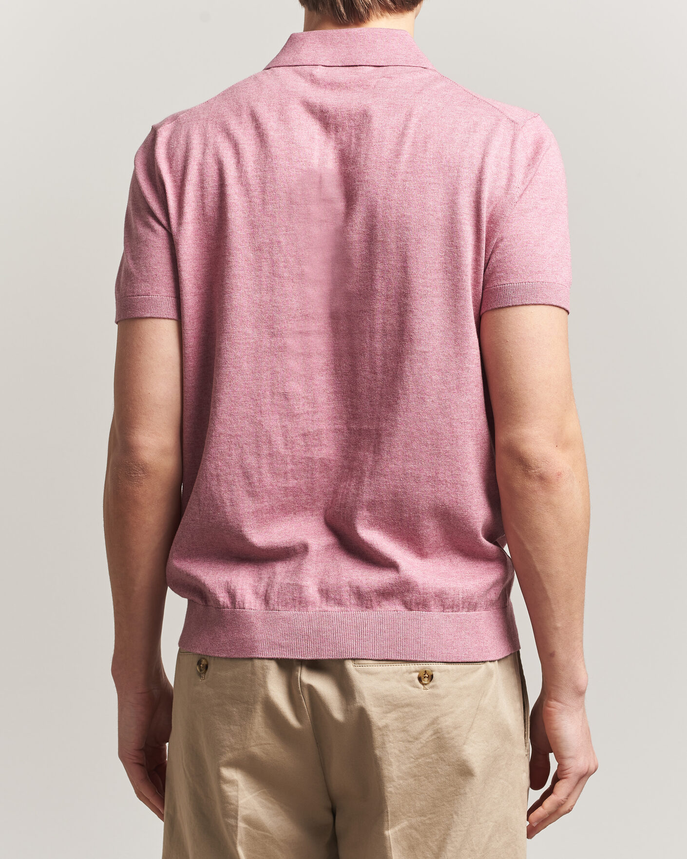 Herren | Poloshirts | Morris | Riley Short Sleeve Polo Pink