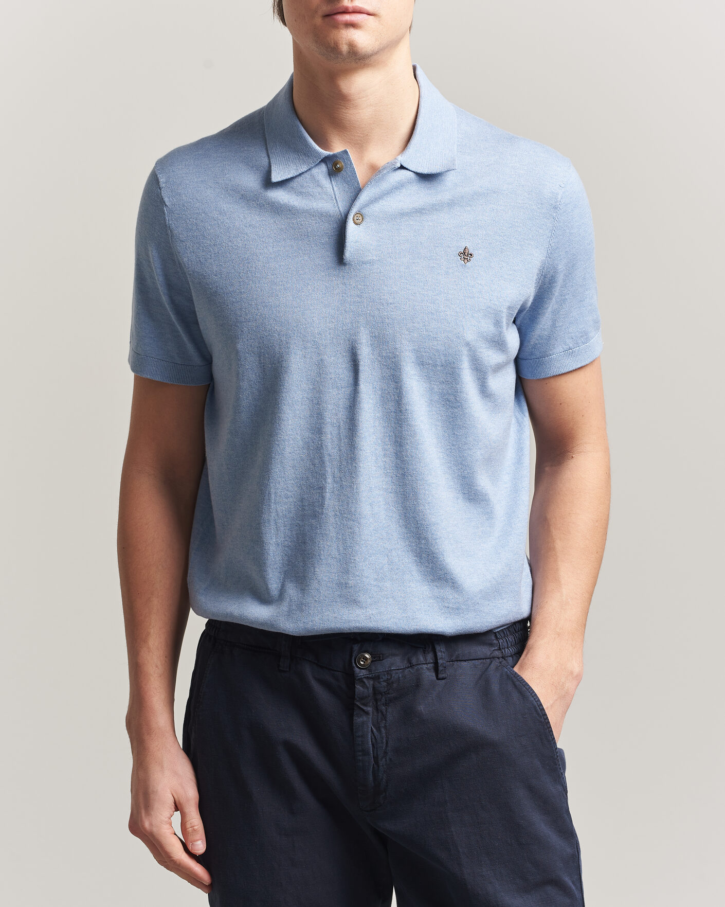 Herren | Poloshirts | Morris | Riley Short Sleeve Polo Light Blue
