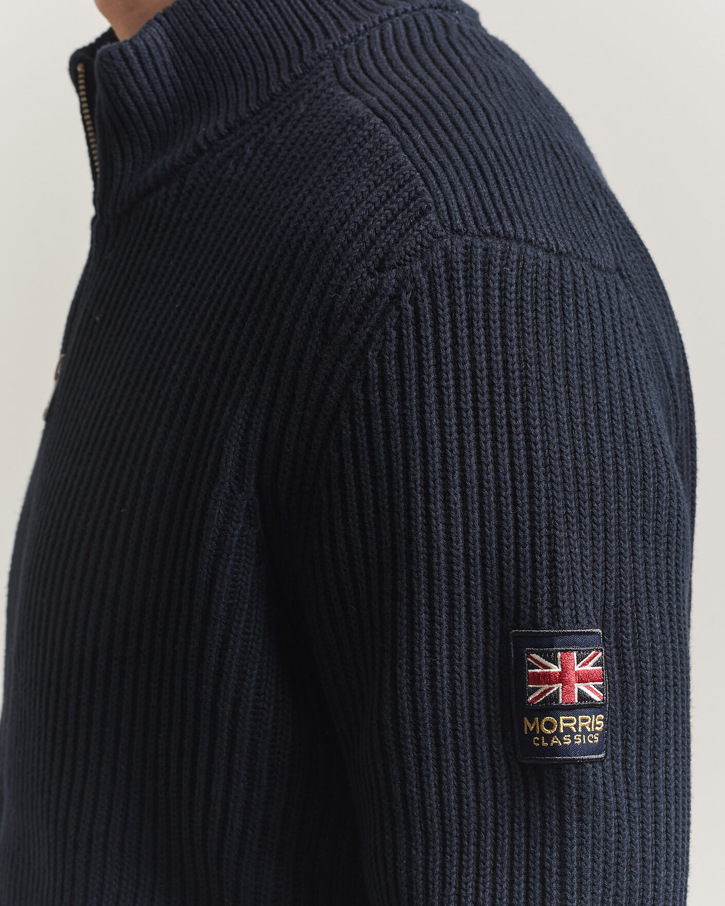 Herren | Pullover | Morris | Brenton Full-Zip Cardigan Navy