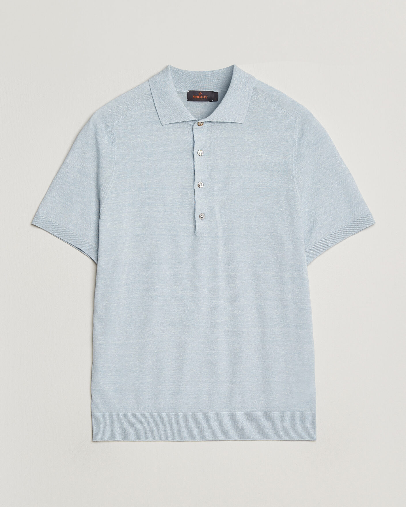 Herren | Poloshirts | Morris | Colin Short Sleeve Polo Shirt Light Blue