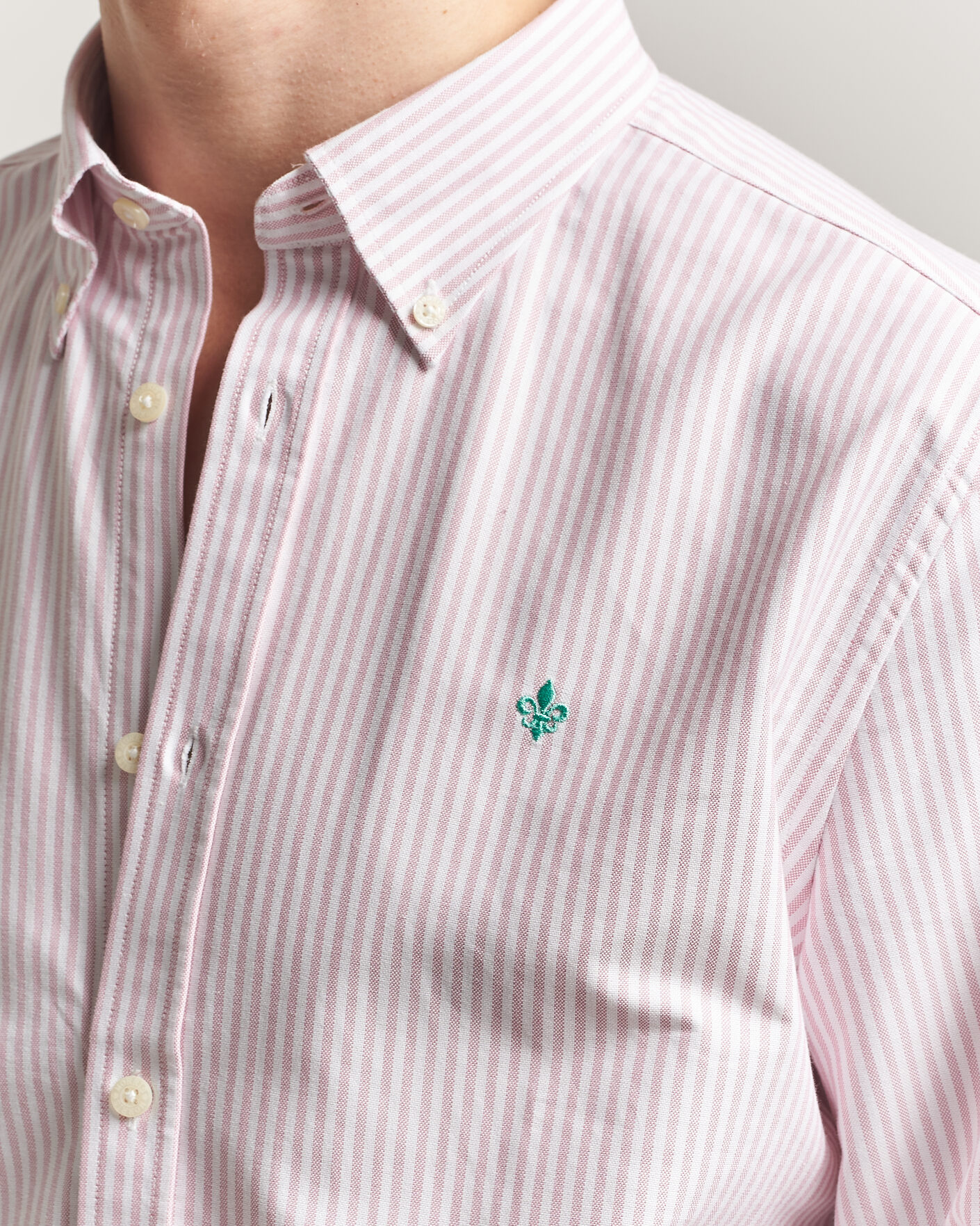 Herren | Hemden | Morris | Douglas Striped Oxford Shirt Pink