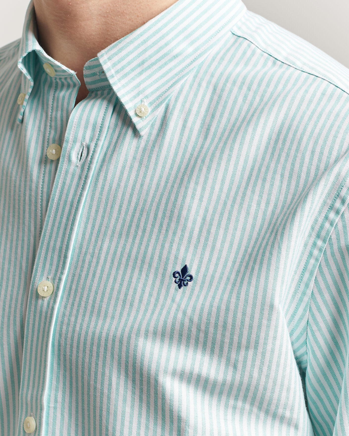 Herren | Hemden | Morris | Douglas Striped Oxford Shirt Green