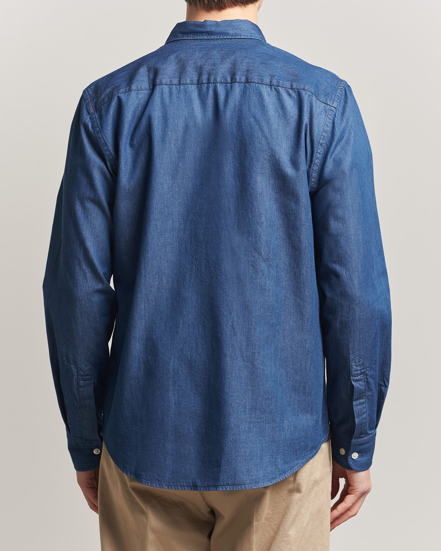Herren | Hemden | Morris | Light Denim Shirt Blue