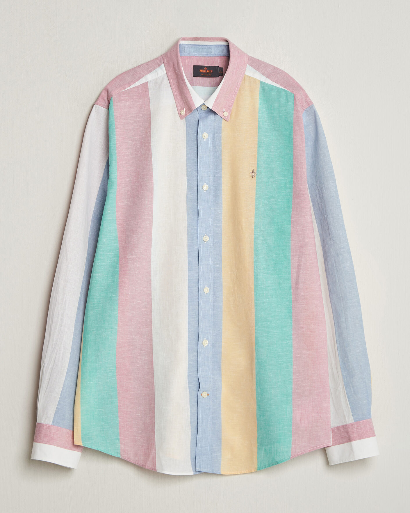 Herren | Hemden | Morris | Happy Striped Linen Shirt Multi