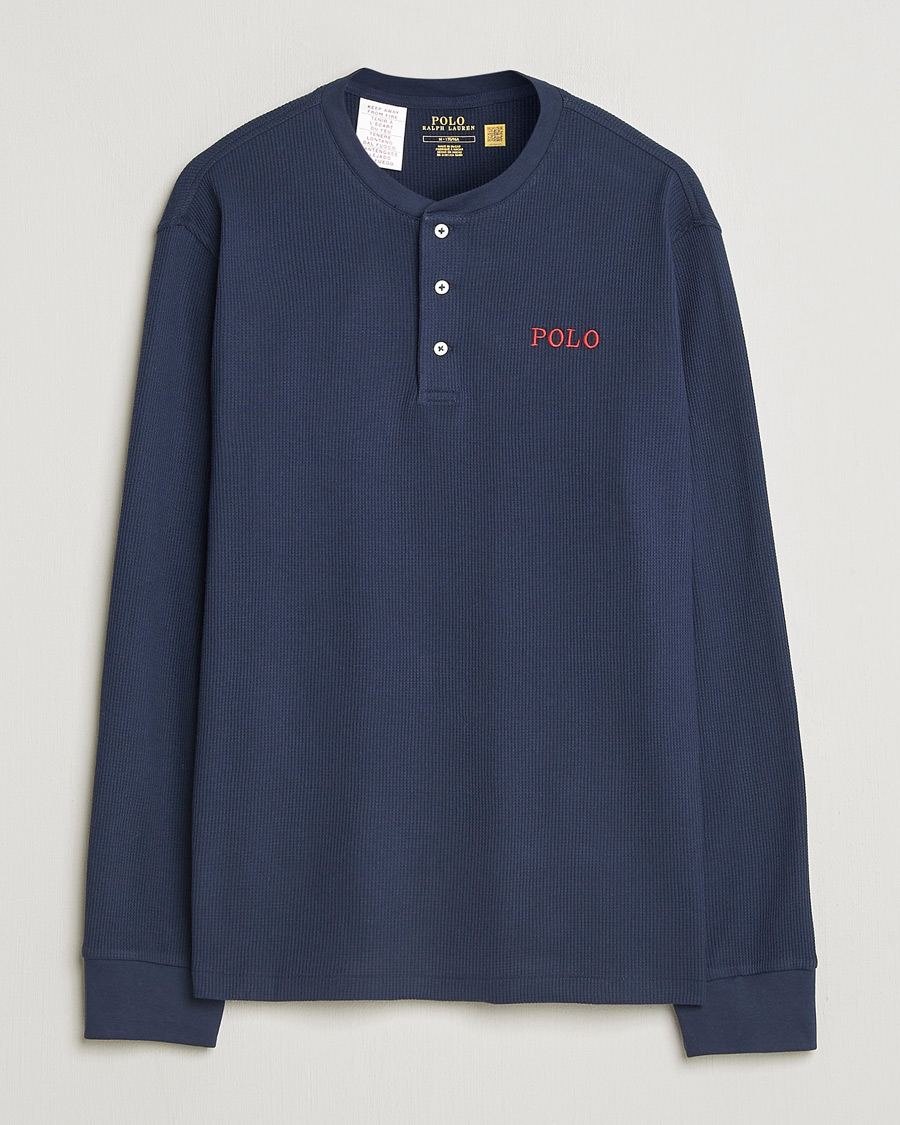 Herren | Schlafanzüge & Bademäntel | Polo Ralph Lauren | Waffle Henley Loungewear Cruise Navy