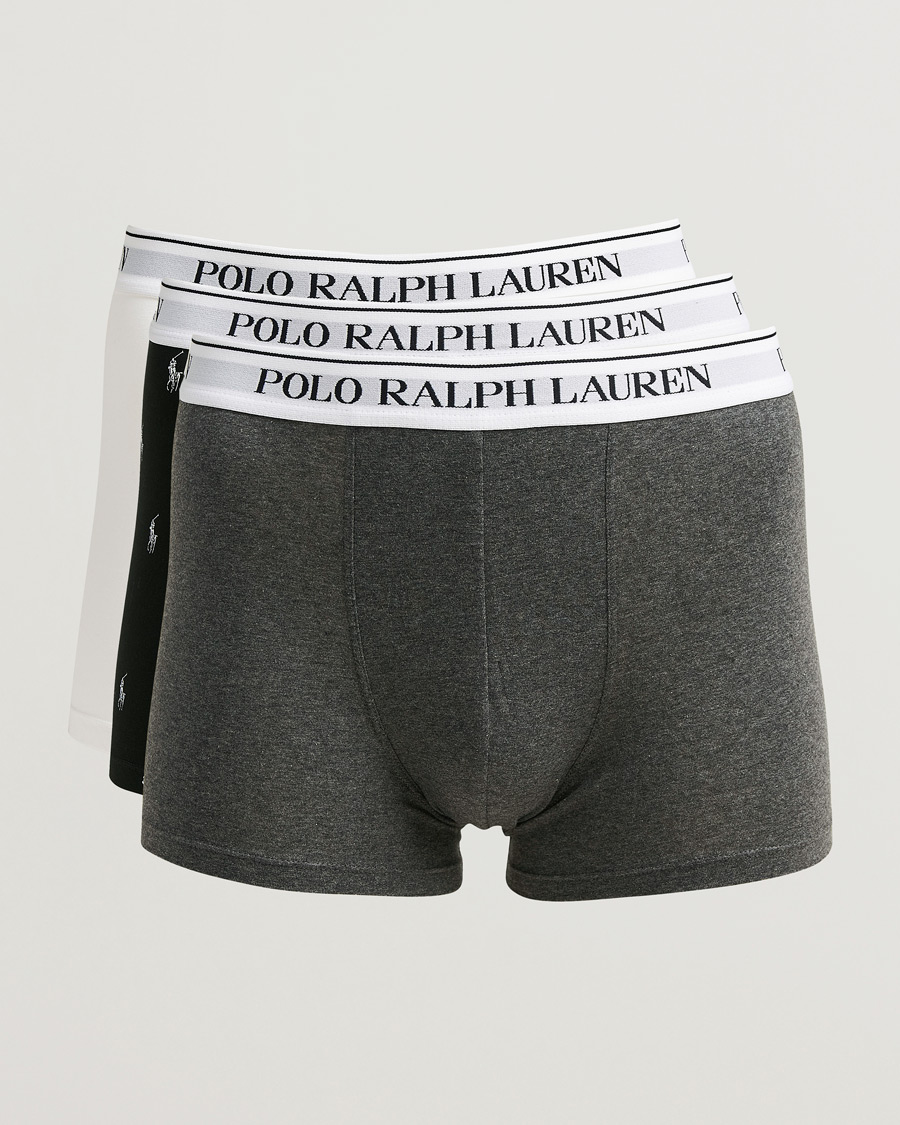 Herren | Unterwäsche | Polo Ralph Lauren | 3-Pack Trunk White/Grey/Black