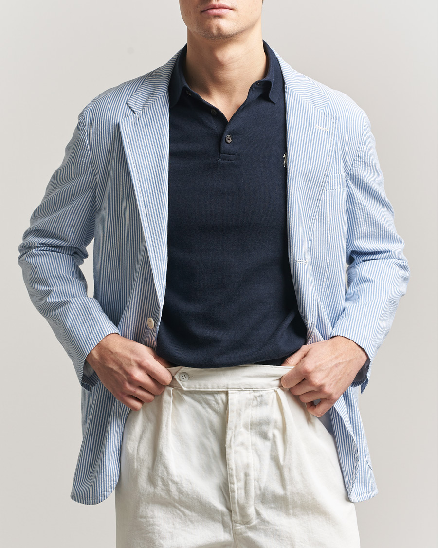 Herren | Sakkos | Polo Ralph Lauren | Seersucker Sportcoat Bright Blue/White