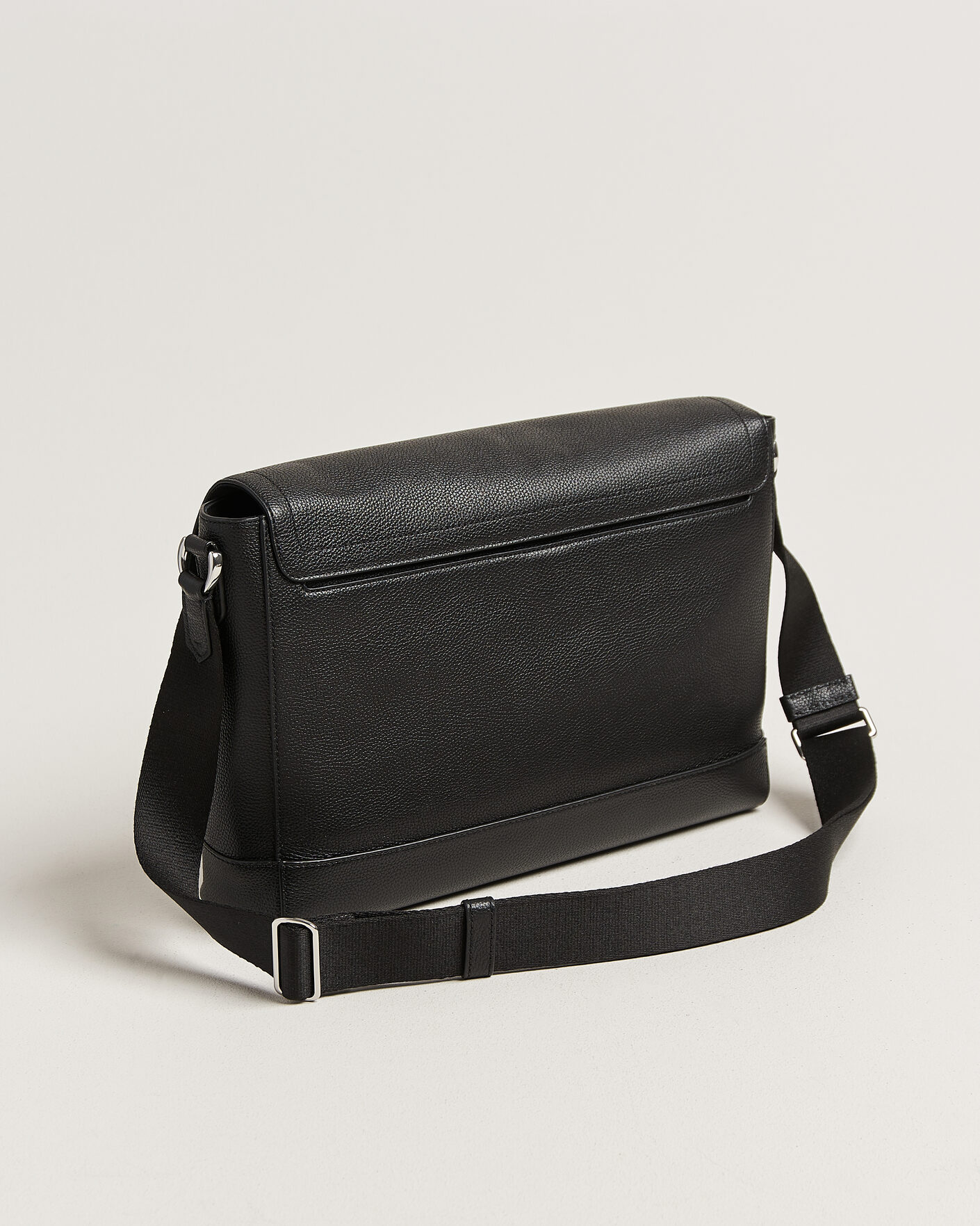 Herren | Taschen | Polo Ralph Lauren | Pebble Leather Messenger Bag Black