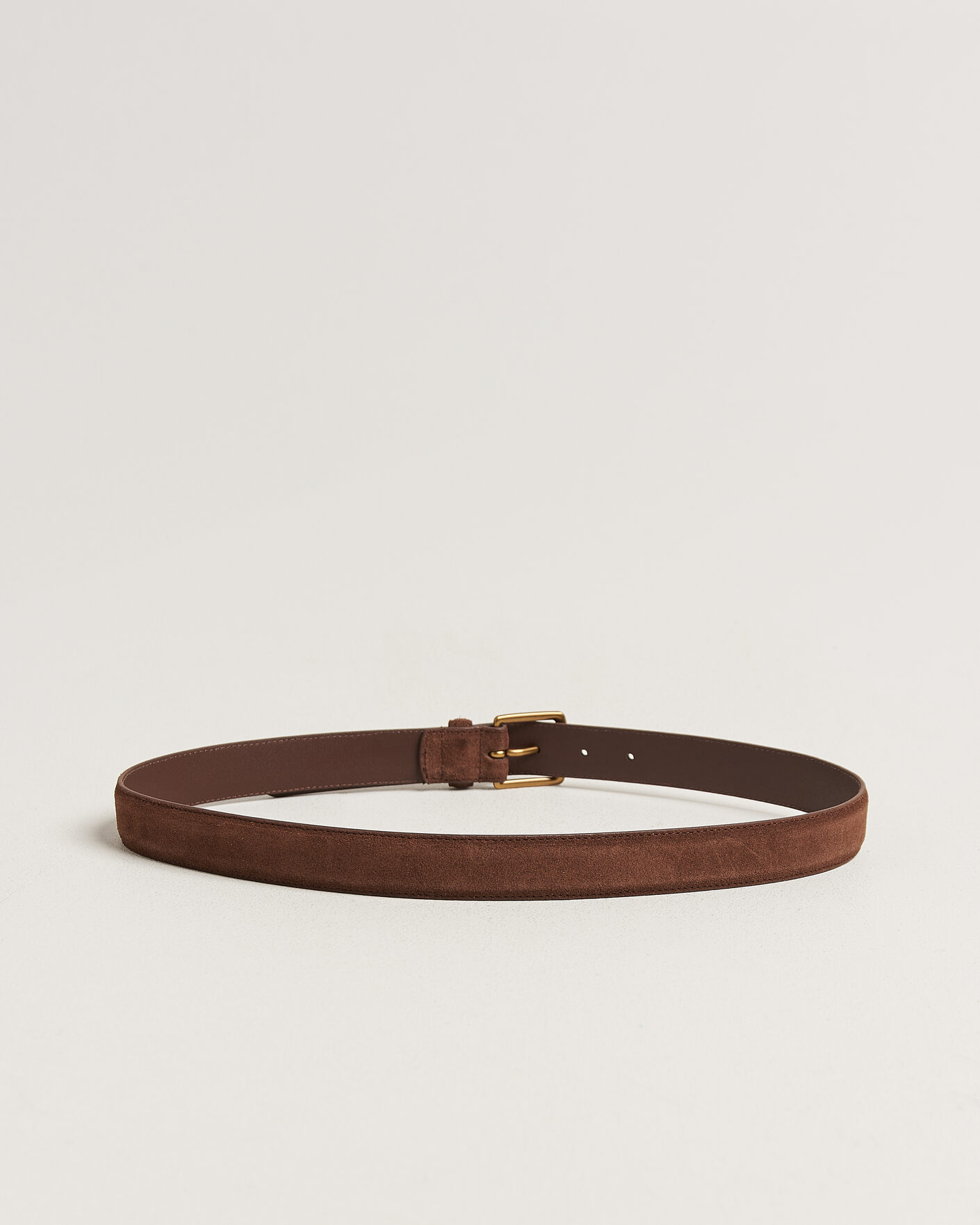 Herren | Gürtel | Polo Ralph Lauren | Suede Belt Dark Brown