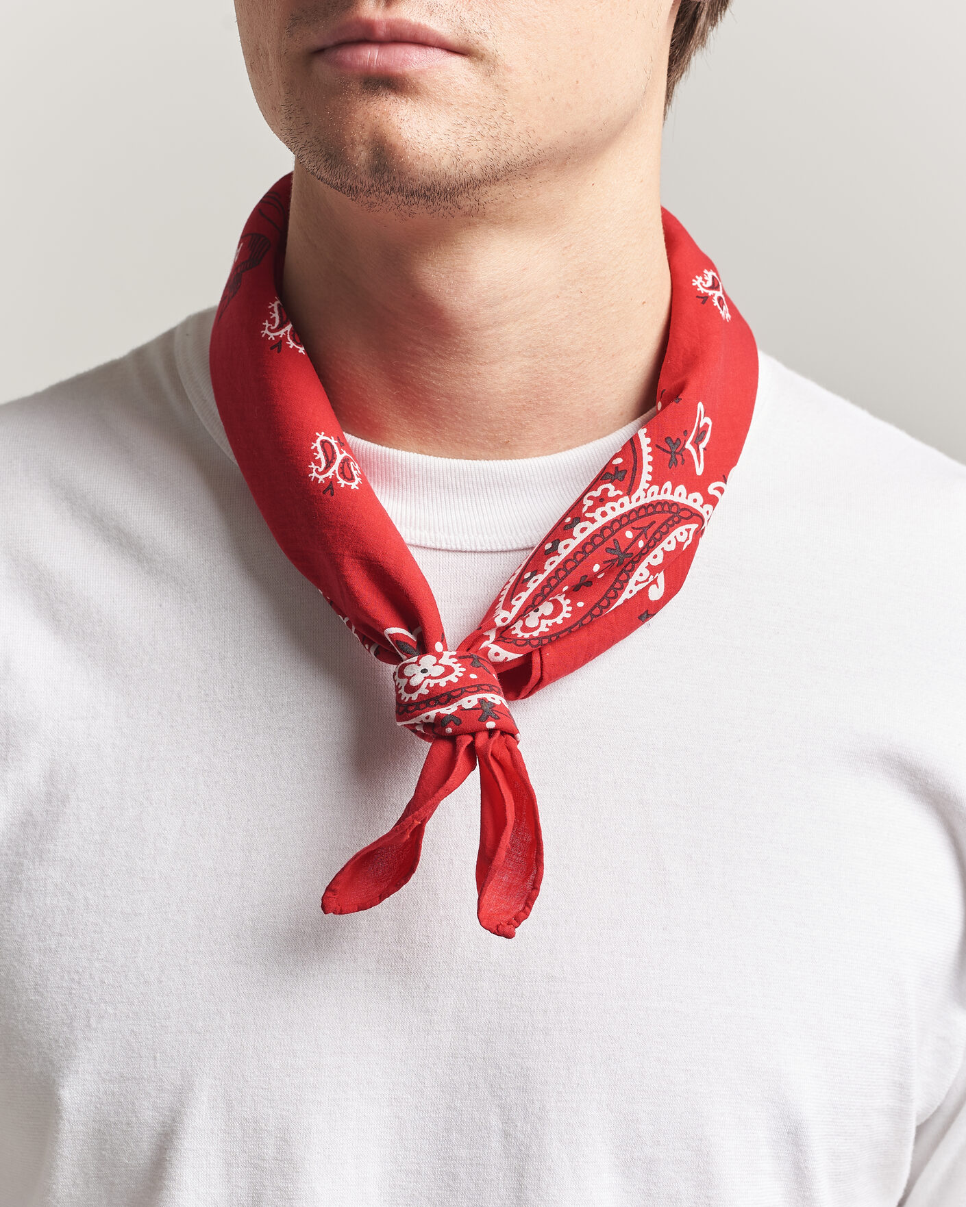 Herren | Tücher | Polo Ralph Lauren | Cotton Printed Bandana Red/White