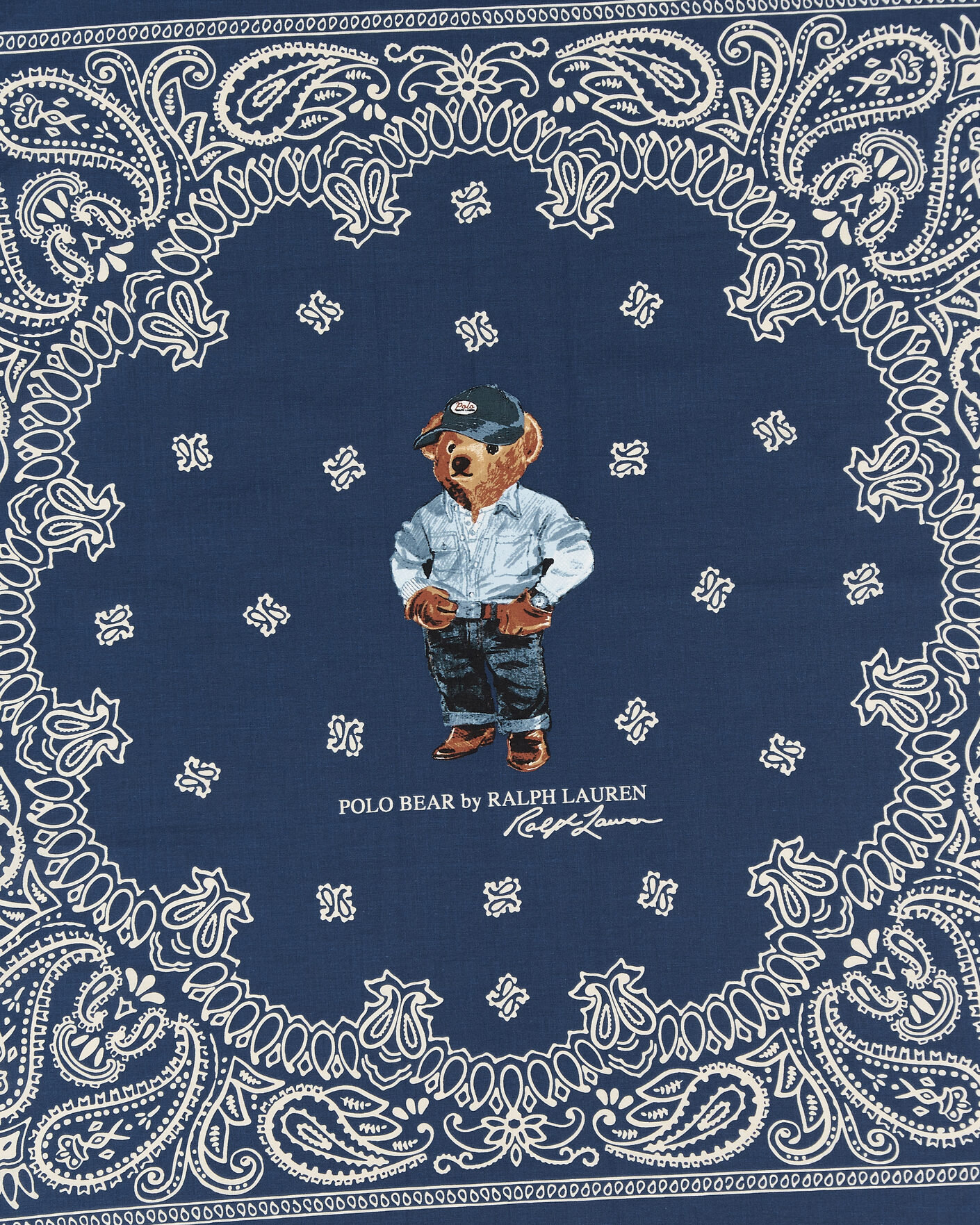 Herren | Tücher | Polo Ralph Lauren | Printed Bear Scarf Navy Multi
