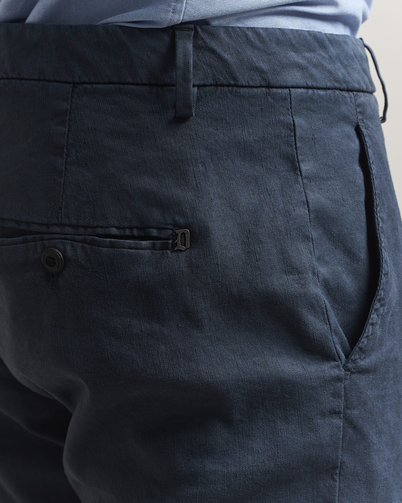 Herren | Hosen | Dondup | Spiritisimo Linen Stretch Chinos Navy
