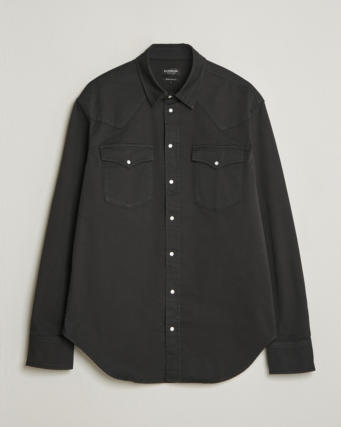 Herren | Hemden | Dondup | Regular Fit Shirt Washed Black