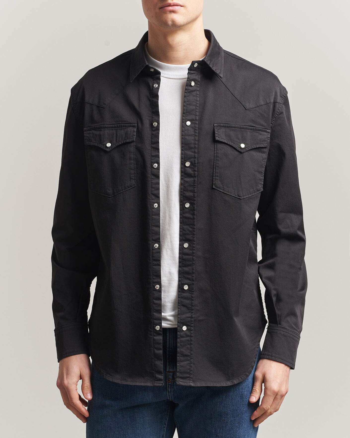 Herren | Hemden | Dondup | Regular Fit Shirt Washed Black