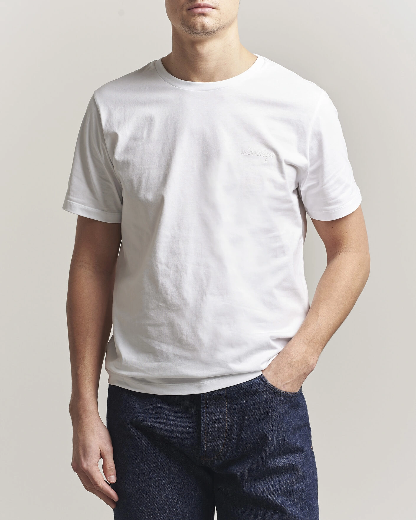 Herren | T-Shirts | Dondup | Logo Crew Neck T-Shirt White