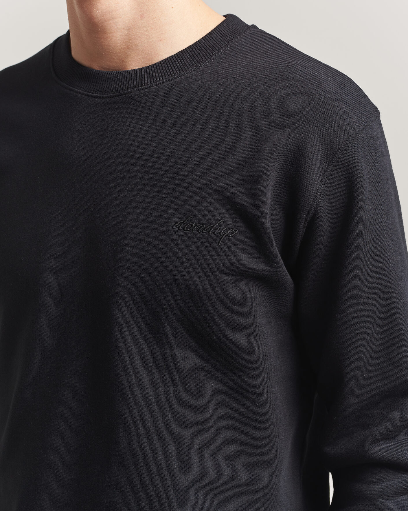 Herren | Pullover | Dondup | Logo Crew Neck Sweatshirt Black