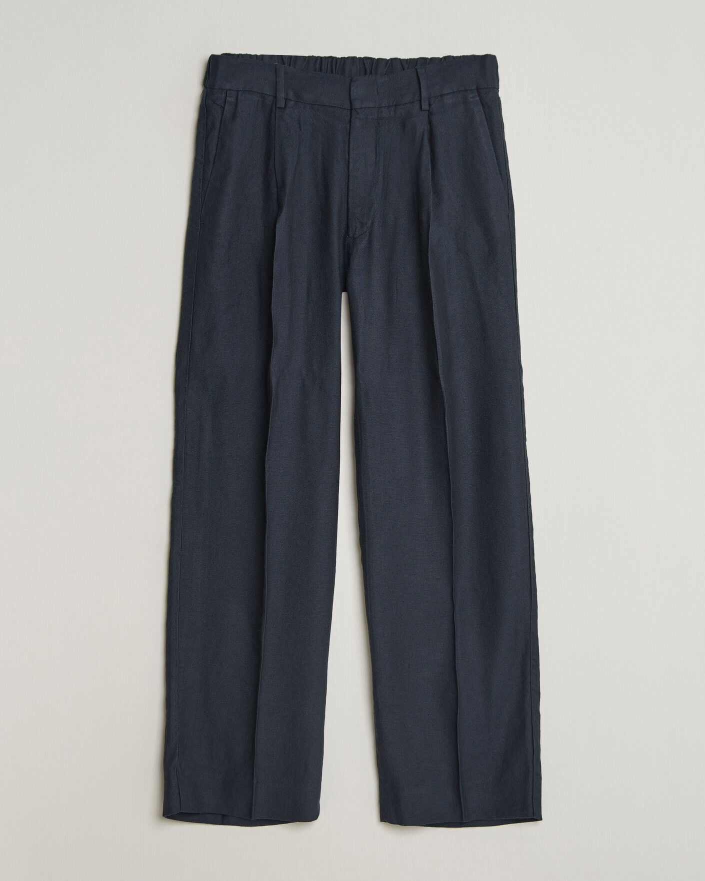 Herren | Hosen | NN07 | Kay Linen/Viscose Drawstring Trousers Deep Navy