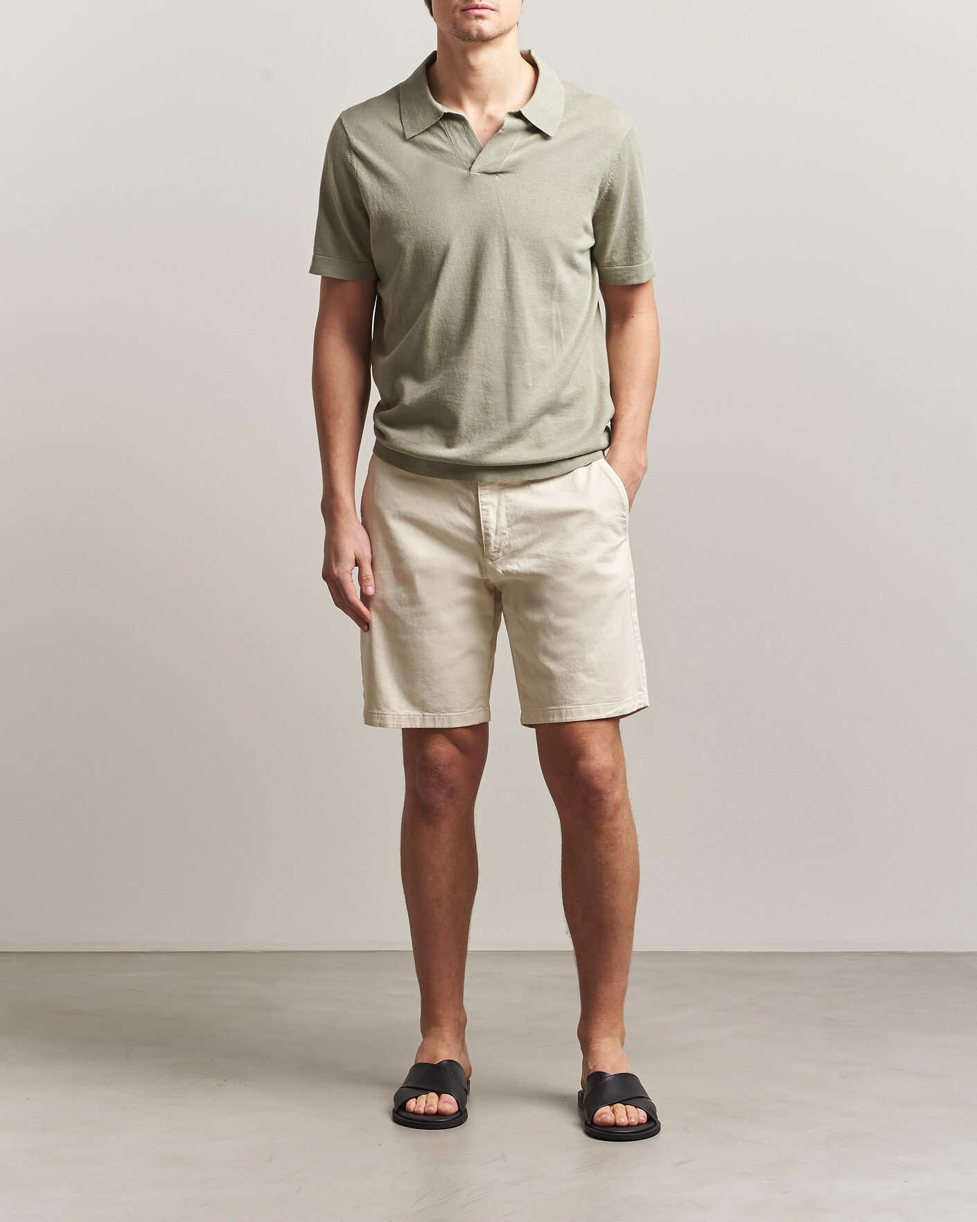 Herren | Shorts | NN07 | Aden Regular Fit Chino Shorts Ivory