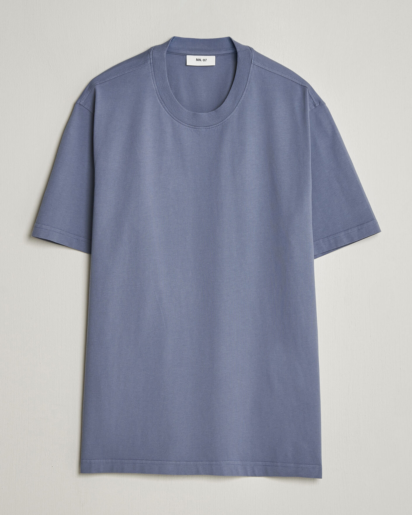 Herren | T-Shirts | NN07 | Adam Pima Crew Neck T-Shirt Stone Blue