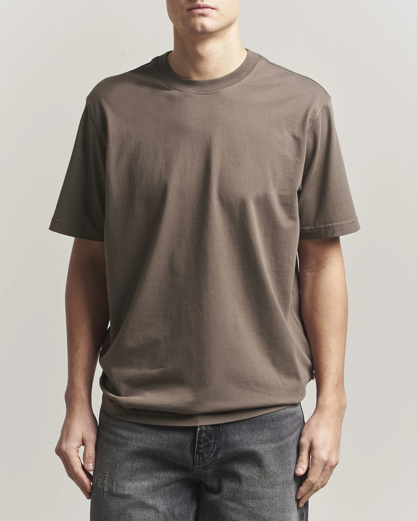 Herren | T-Shirts | NN07 | Adam Pima Crew Neck T-Shirt Mable Husk