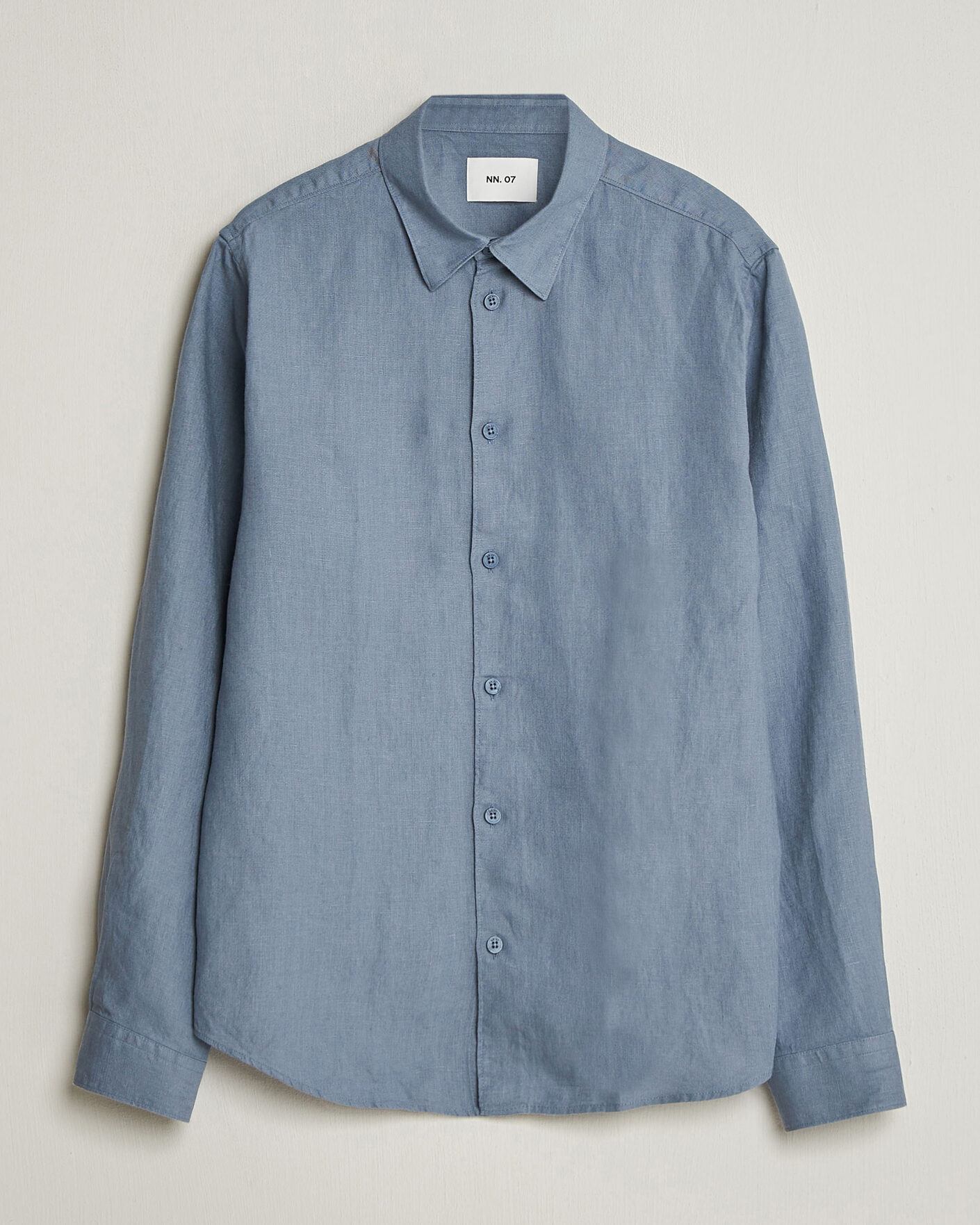 Herren | Hemden | NN07 | Enzo Linen Shirt Stone Blue