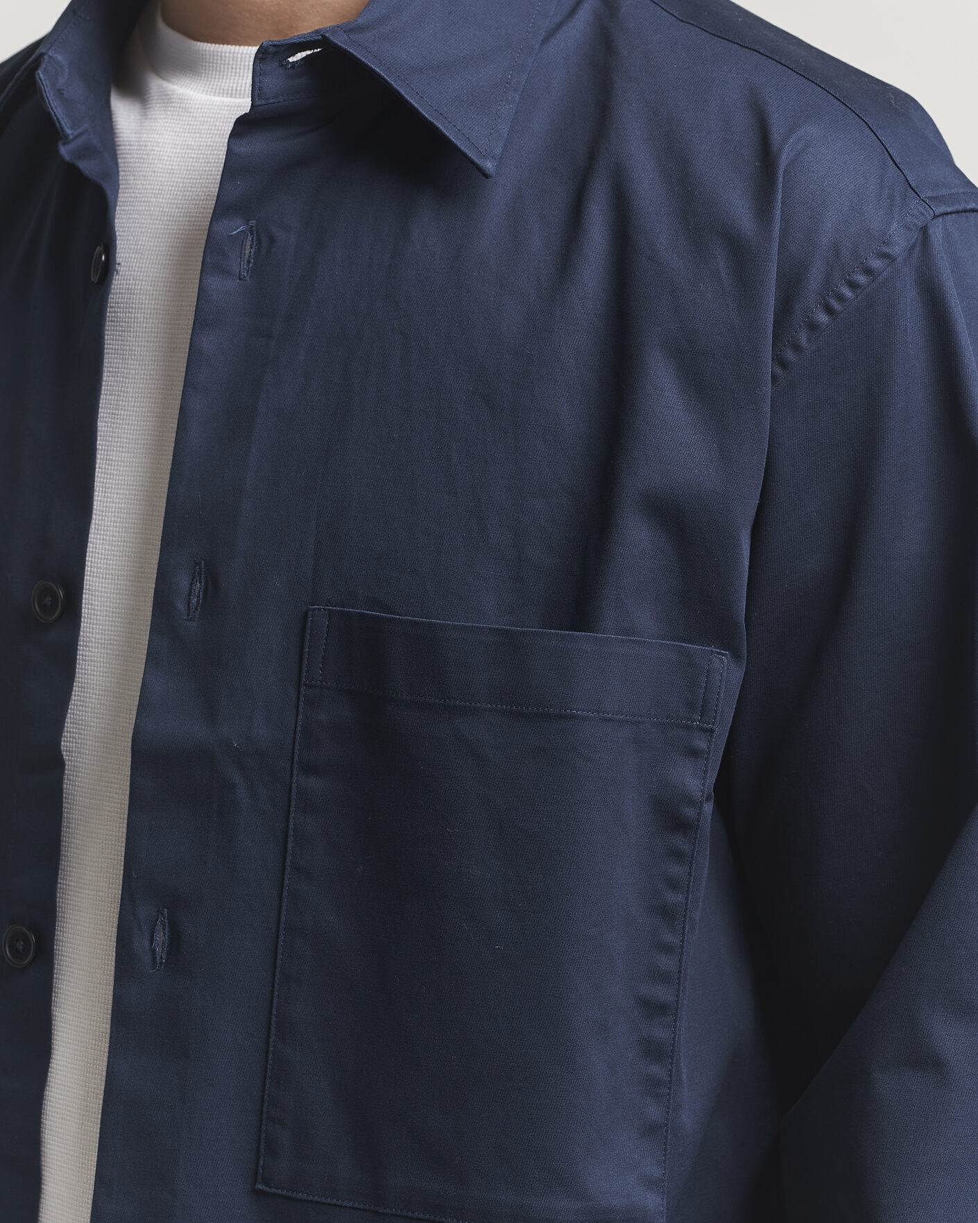 Herren | Hemden | NN07 | Freddy Cotton Overshirt Navy Blue