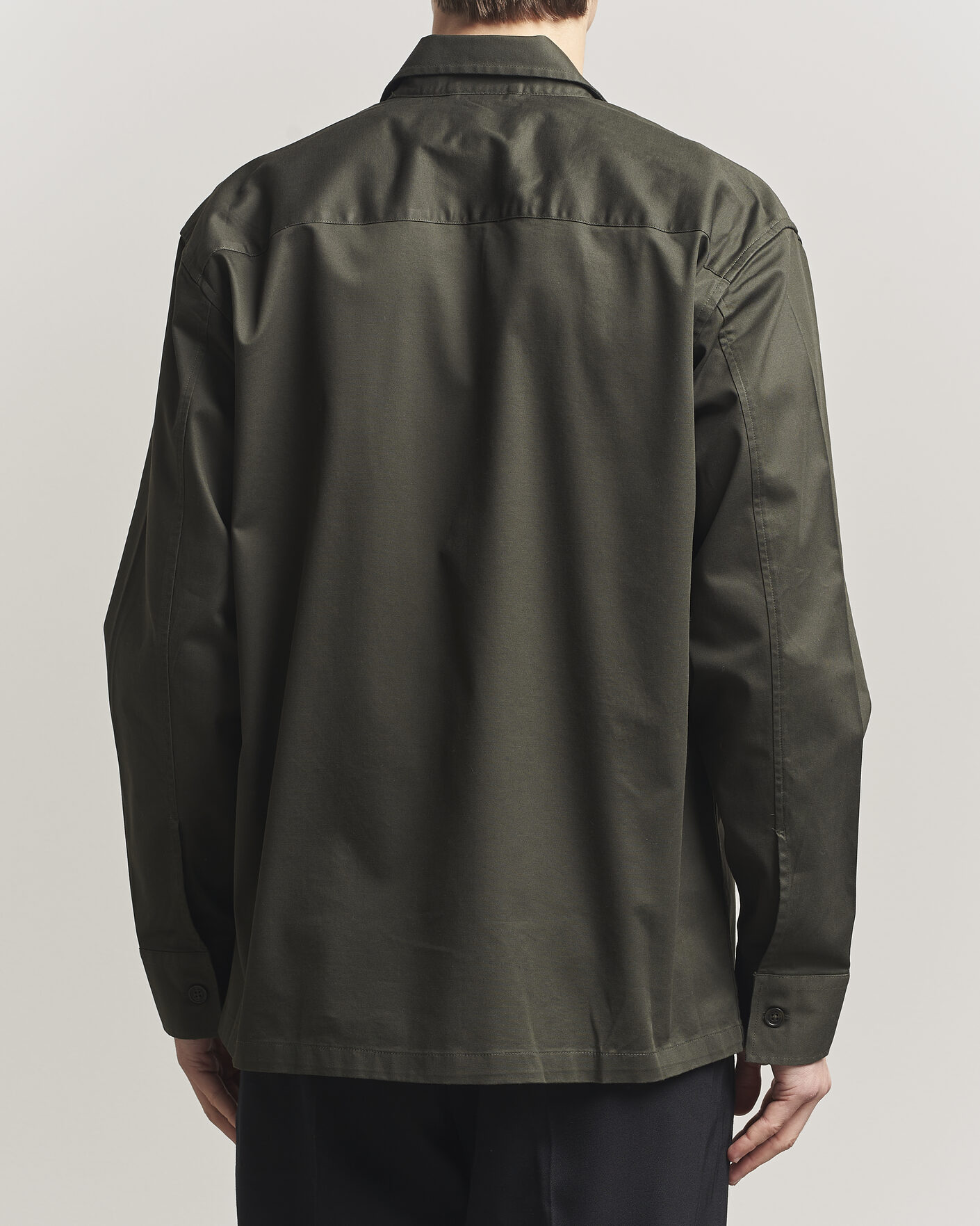 Herren | Hemden | NN07 | Freddy Cotton Overshirt Dark Army
