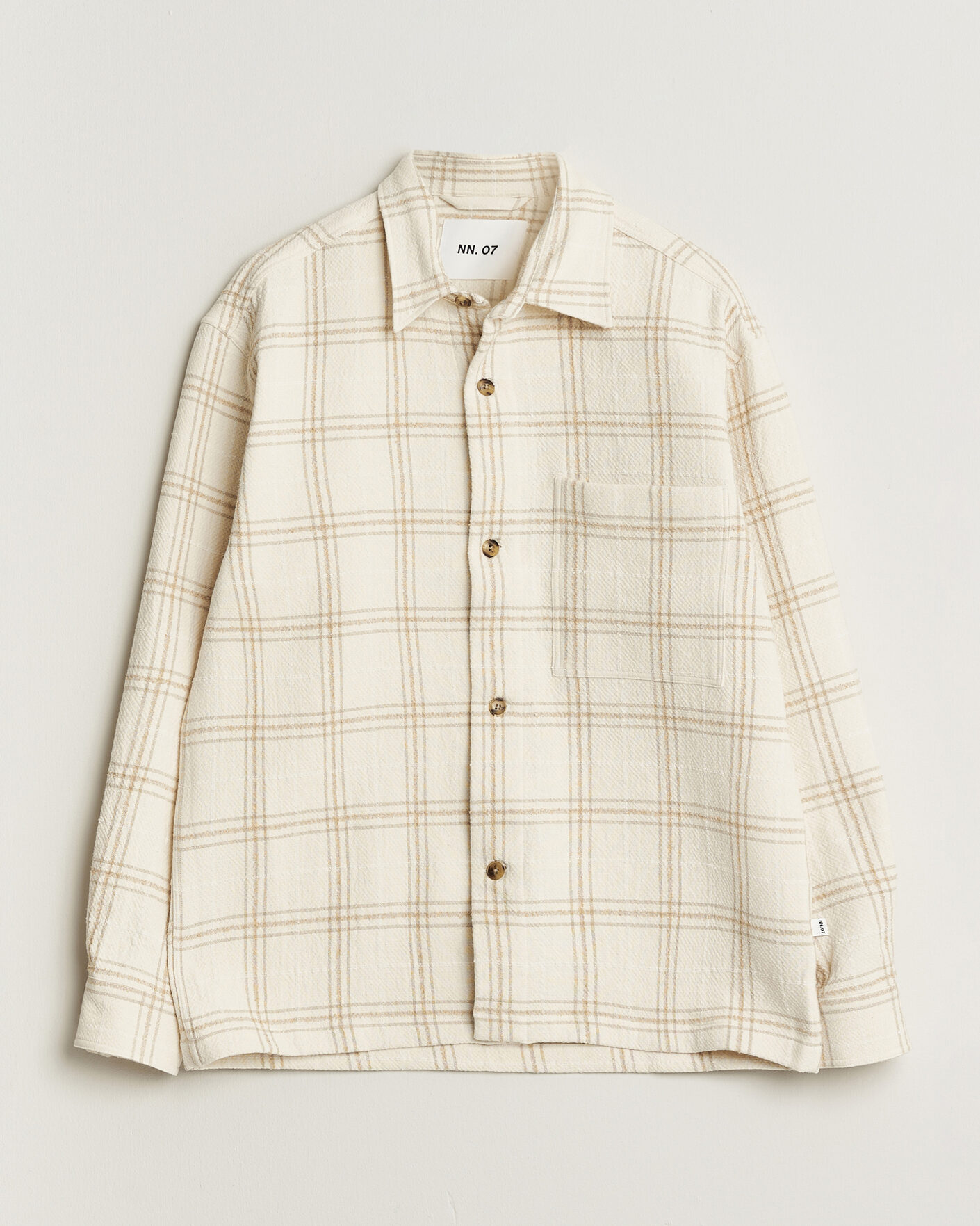 Herren | Hemden | NN07 | Adwin Checked Overshirt Ivory