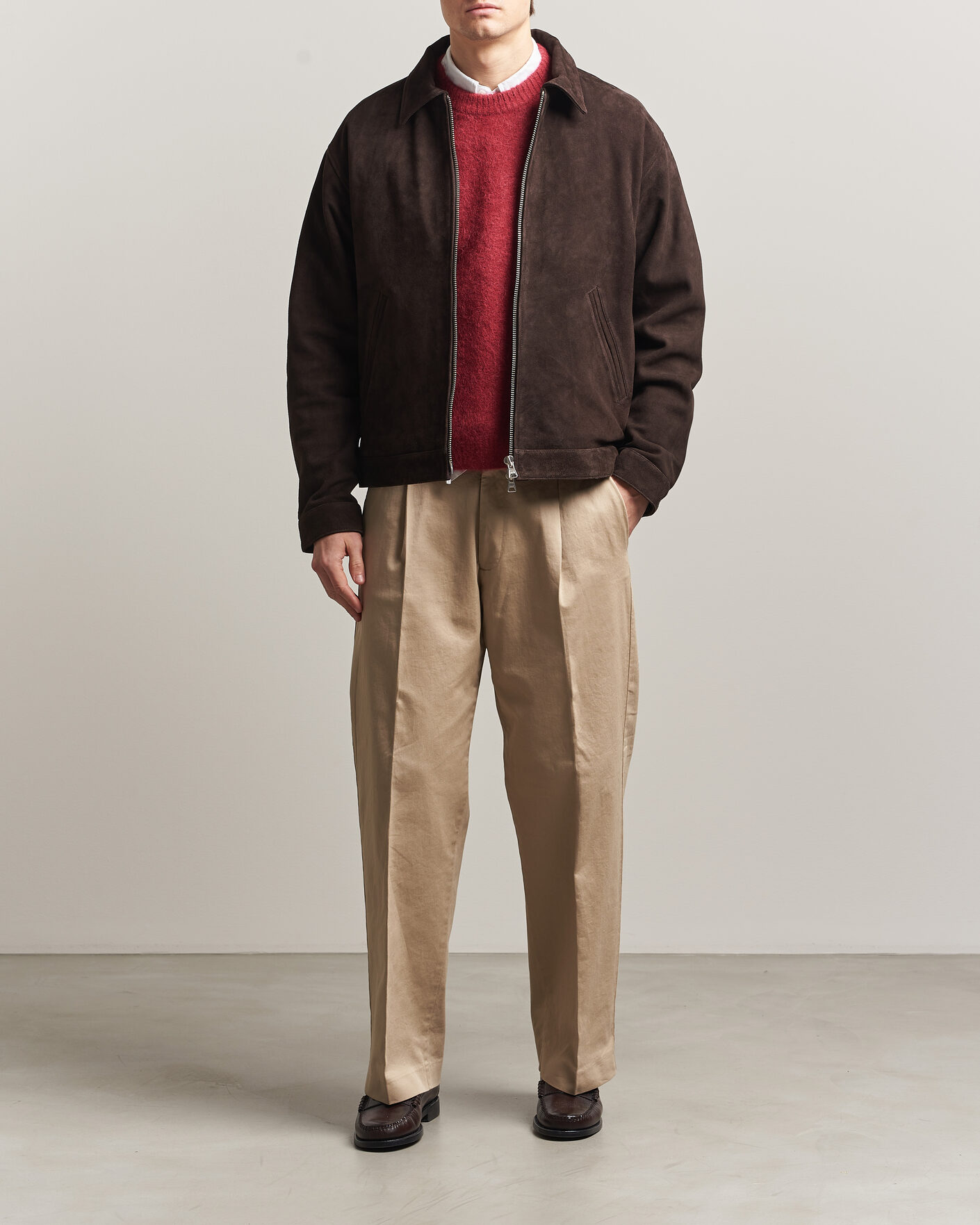 Herren | Jacken | NN07 | Petrus Suede Jacket Deep Truffle