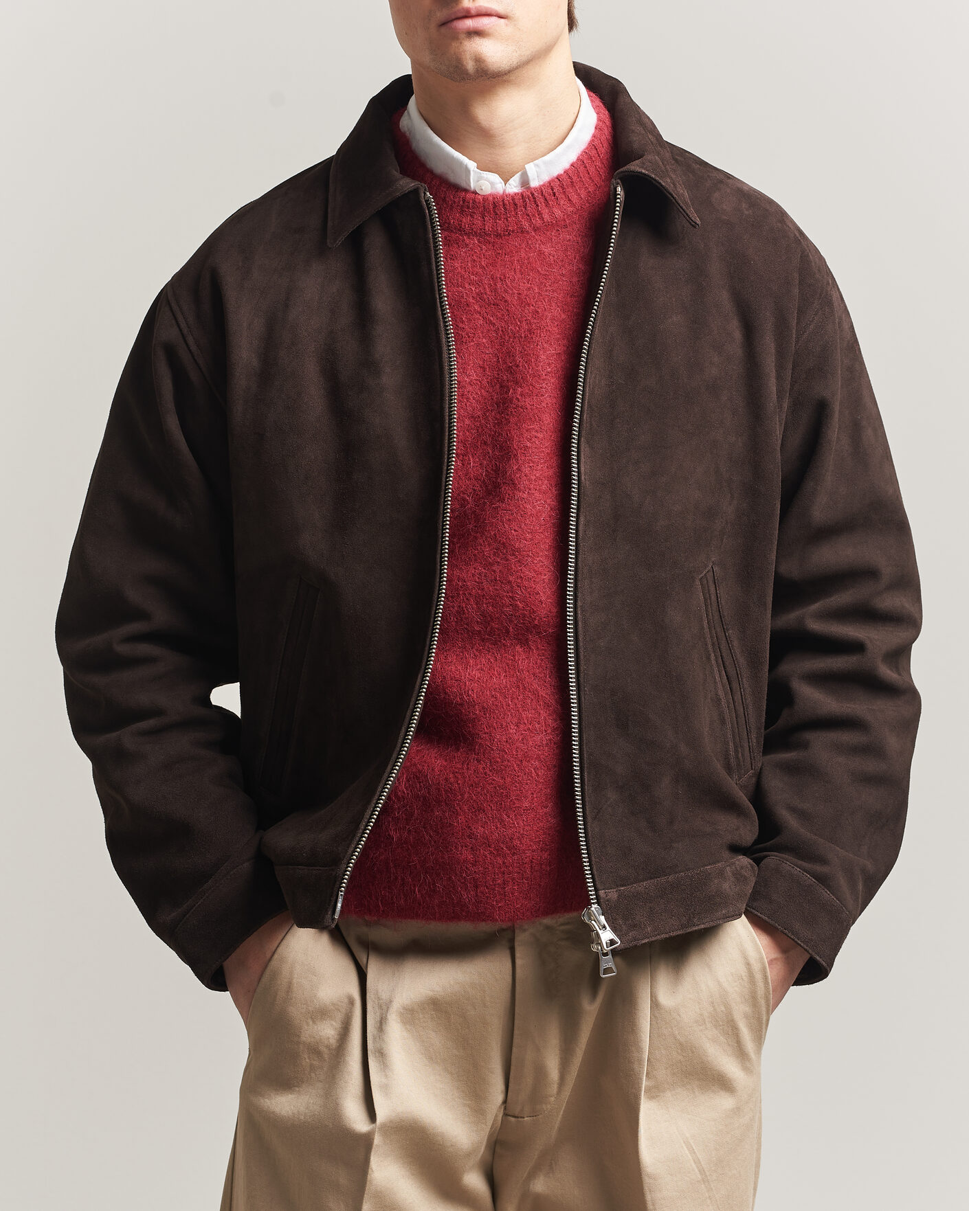 Herren | Jacken | NN07 | Petrus Suede Jacket Deep Truffle