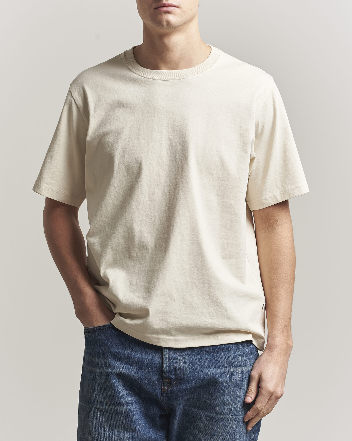 Herren | T-Shirts | NN07 | Jett Washed Crew Neck T-Shirt Ivory