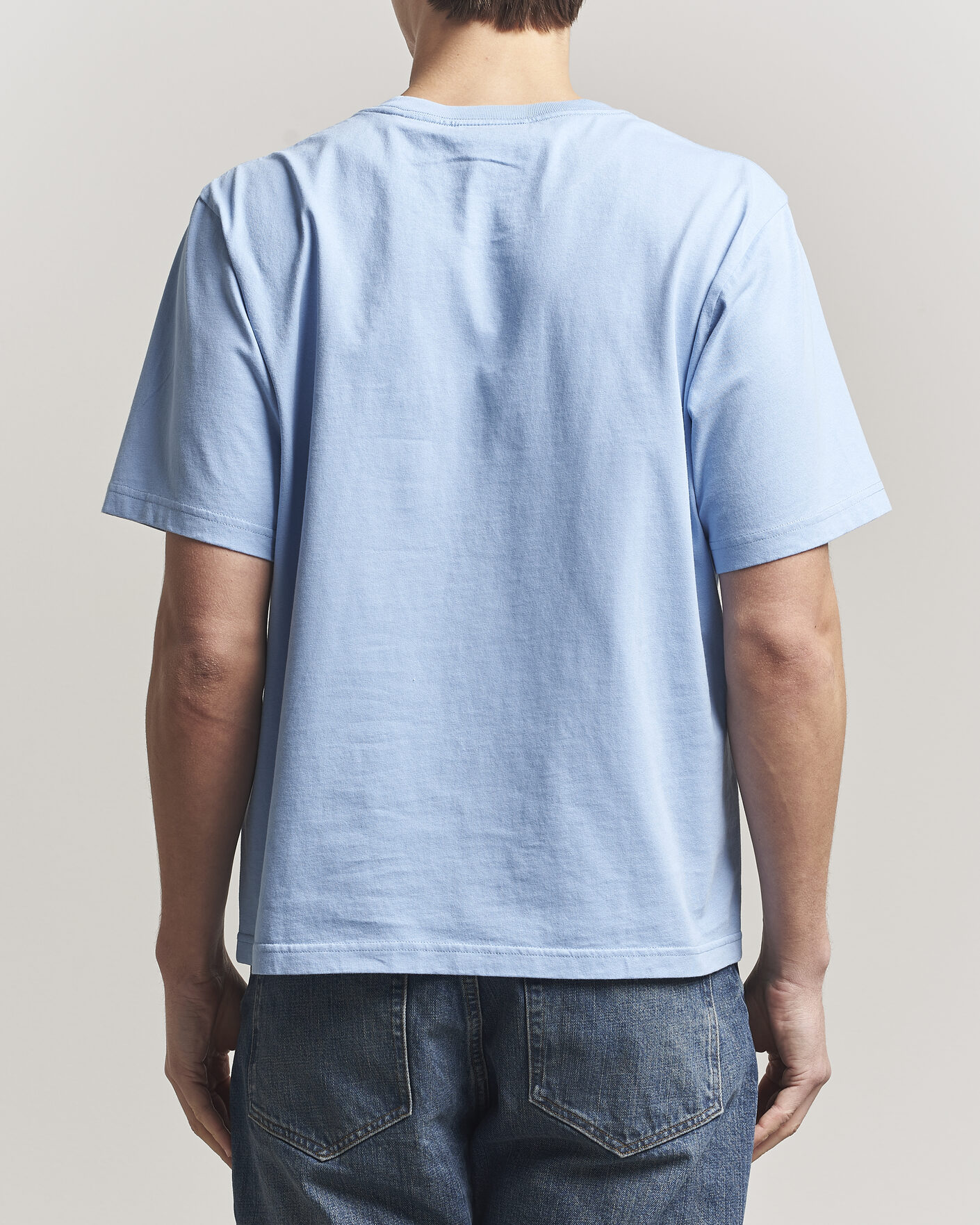 Herren | T-Shirts | NN07 | Jett Embroidered Crew Neck T-Shirt Cerulian Blue