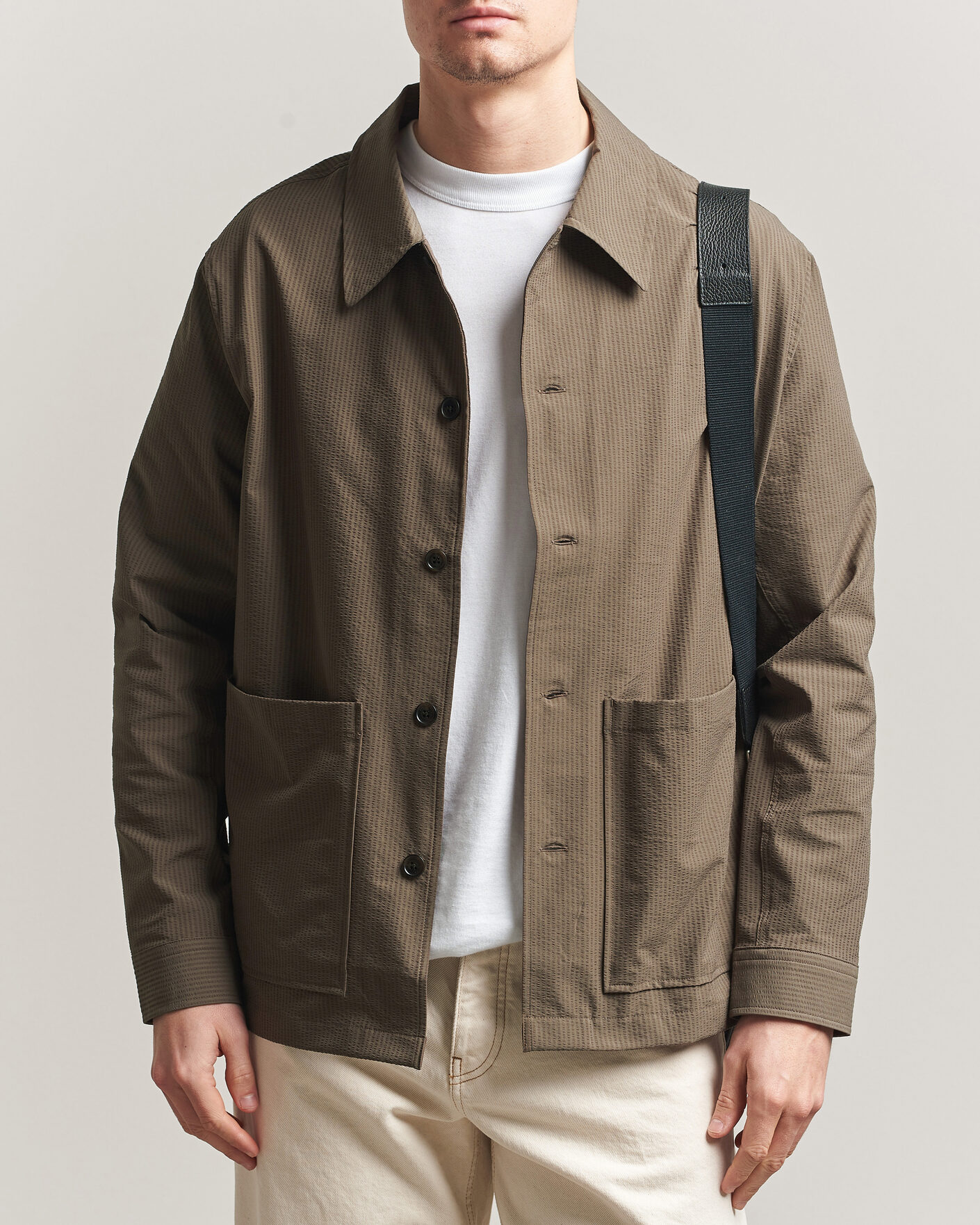 Herren | Hemden | NN07 | Blaze Seersucker Overshirt Mable Husk