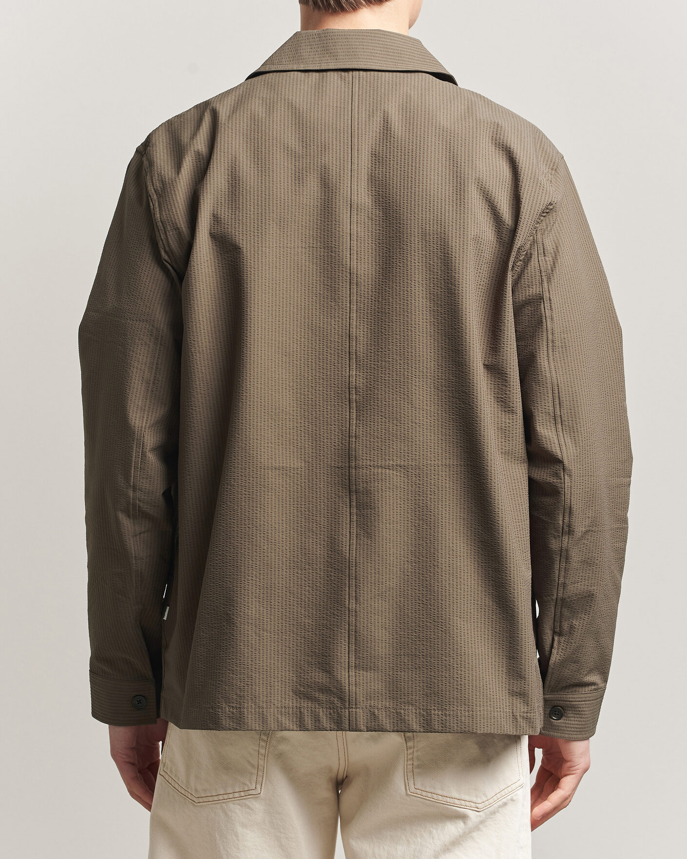 Herren | Hemden | NN07 | Blaze Seersucker Overshirt Mable Husk