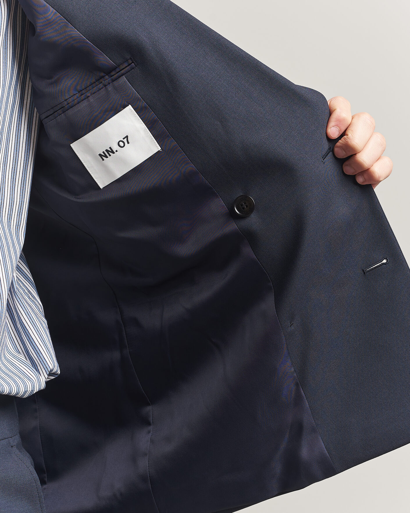 Herren | Sakkos | NN07 | Jordin Summer Wool Double Breasted Blazer Deep Navy