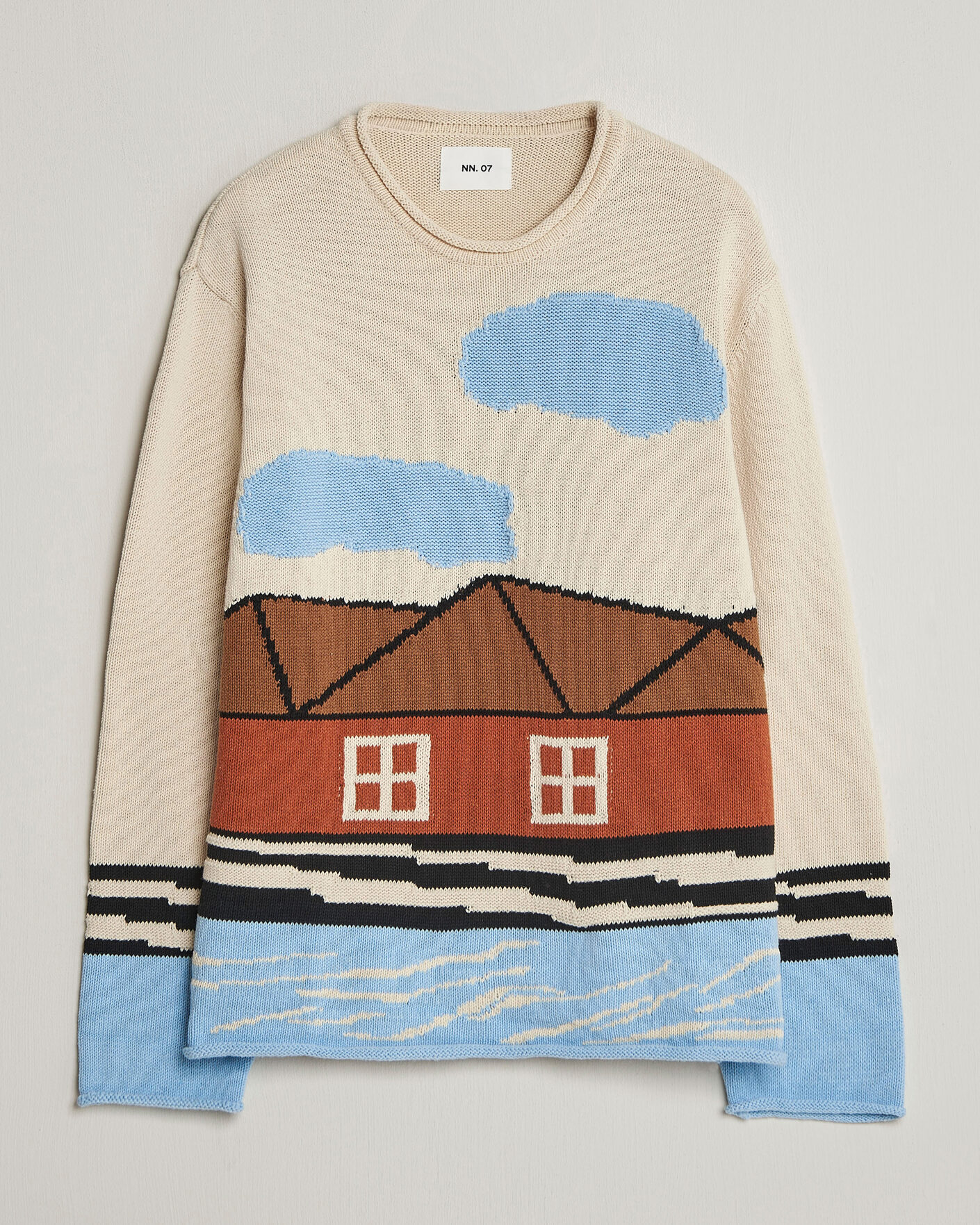 Herren | Pullover | NN07 | Mikkel Knitted HQ Printed Sweater Multi
