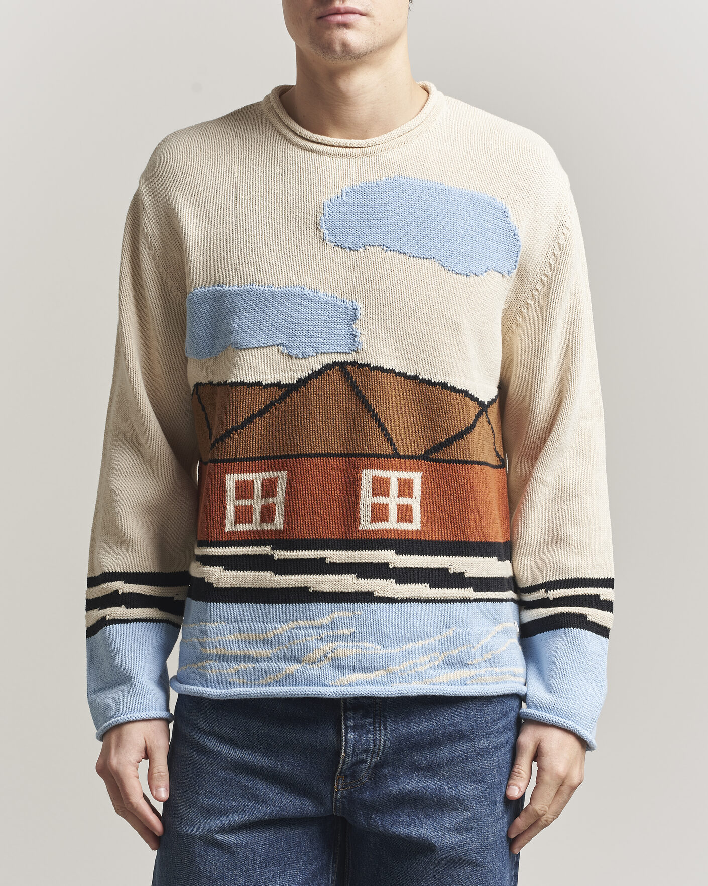 Herren | Pullover | NN07 | Mikkel Knitted HQ Printed Sweater Multi